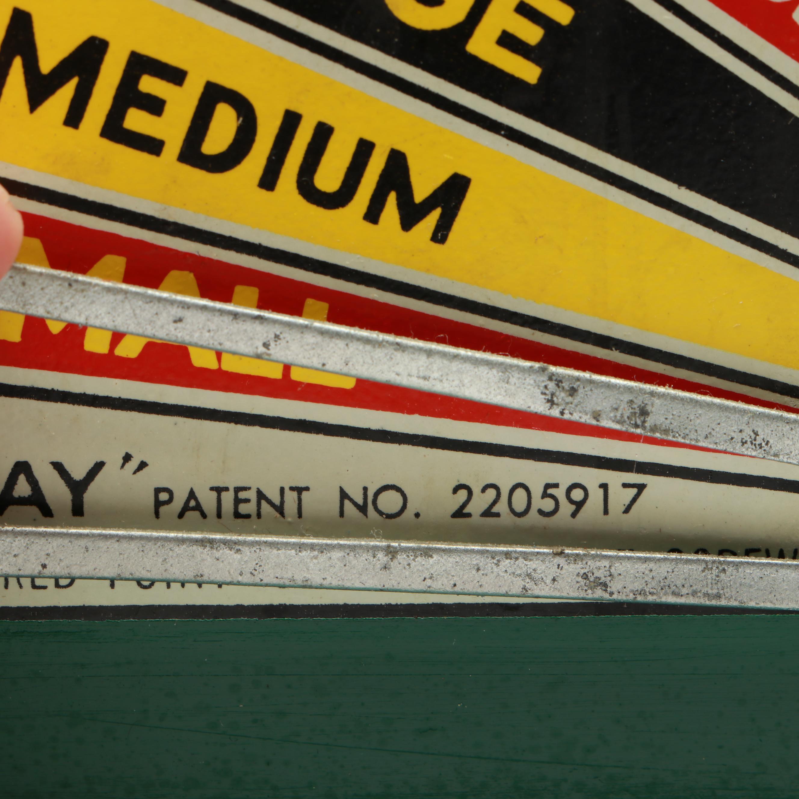 Vintage "Jiffy-Way" Metal Egg Scale, Mid-20th Century