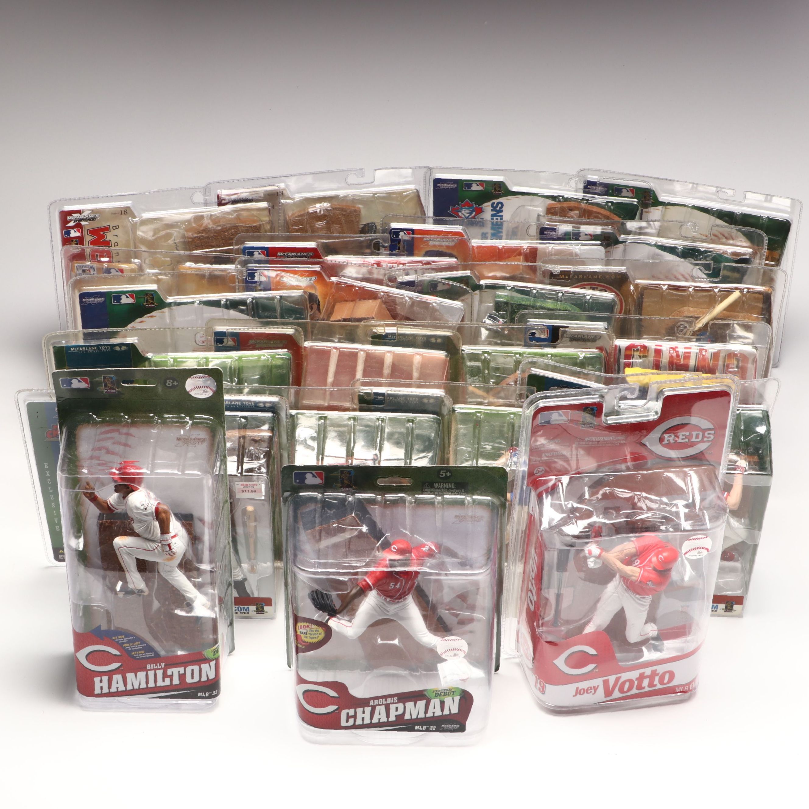 McFarlane Joey Votto Figure with Other McFarlane Baseball Figures