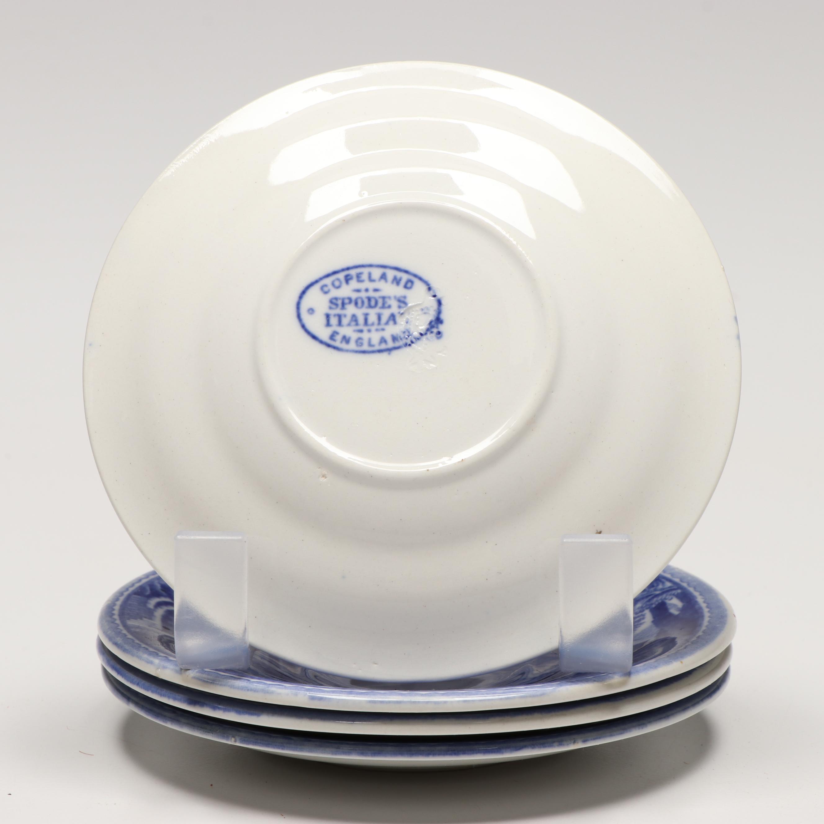 Copeland Spode Blue on White Porcelain Tea Service