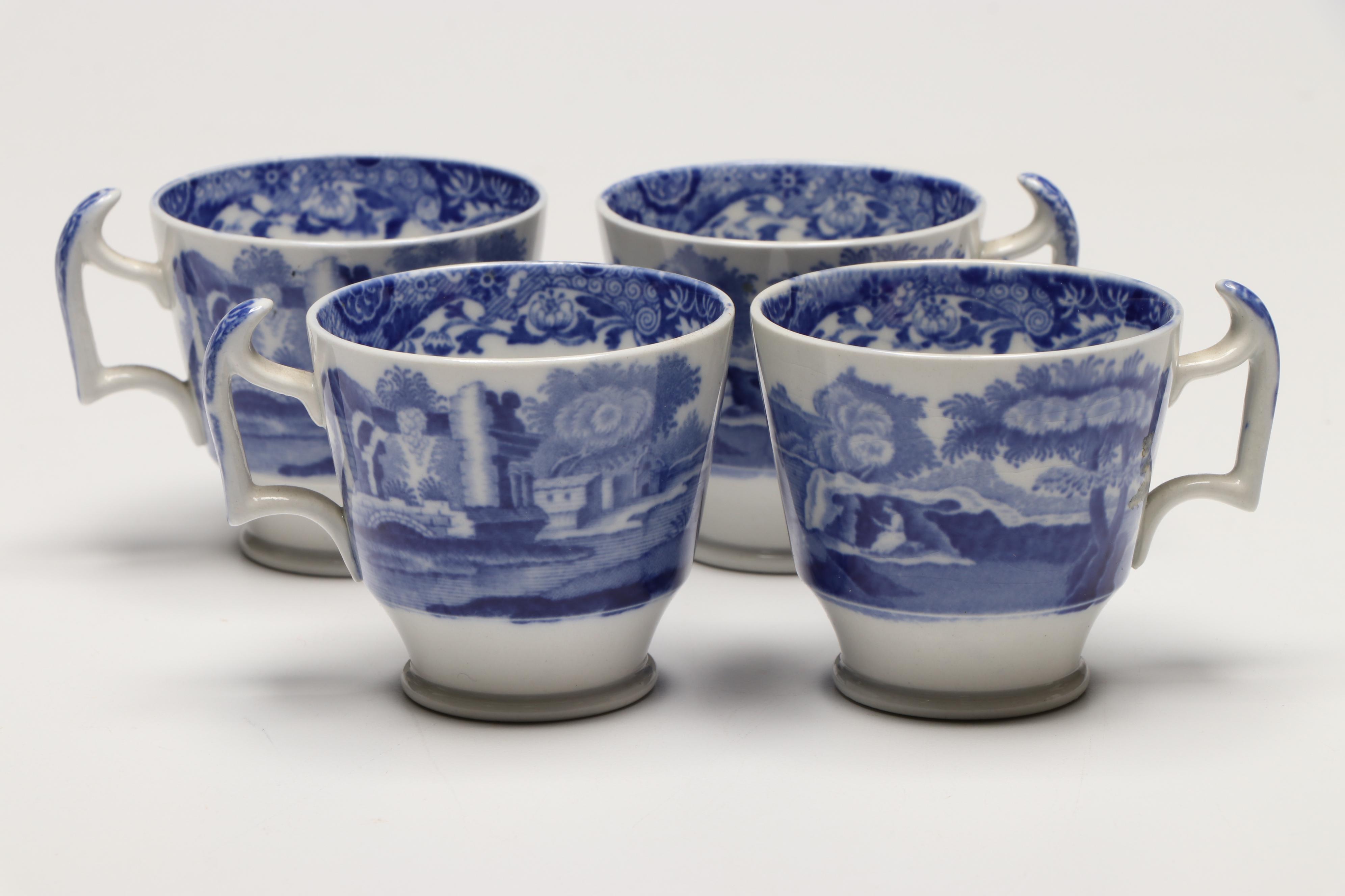 Copeland Spode Blue on White Porcelain Tea Service