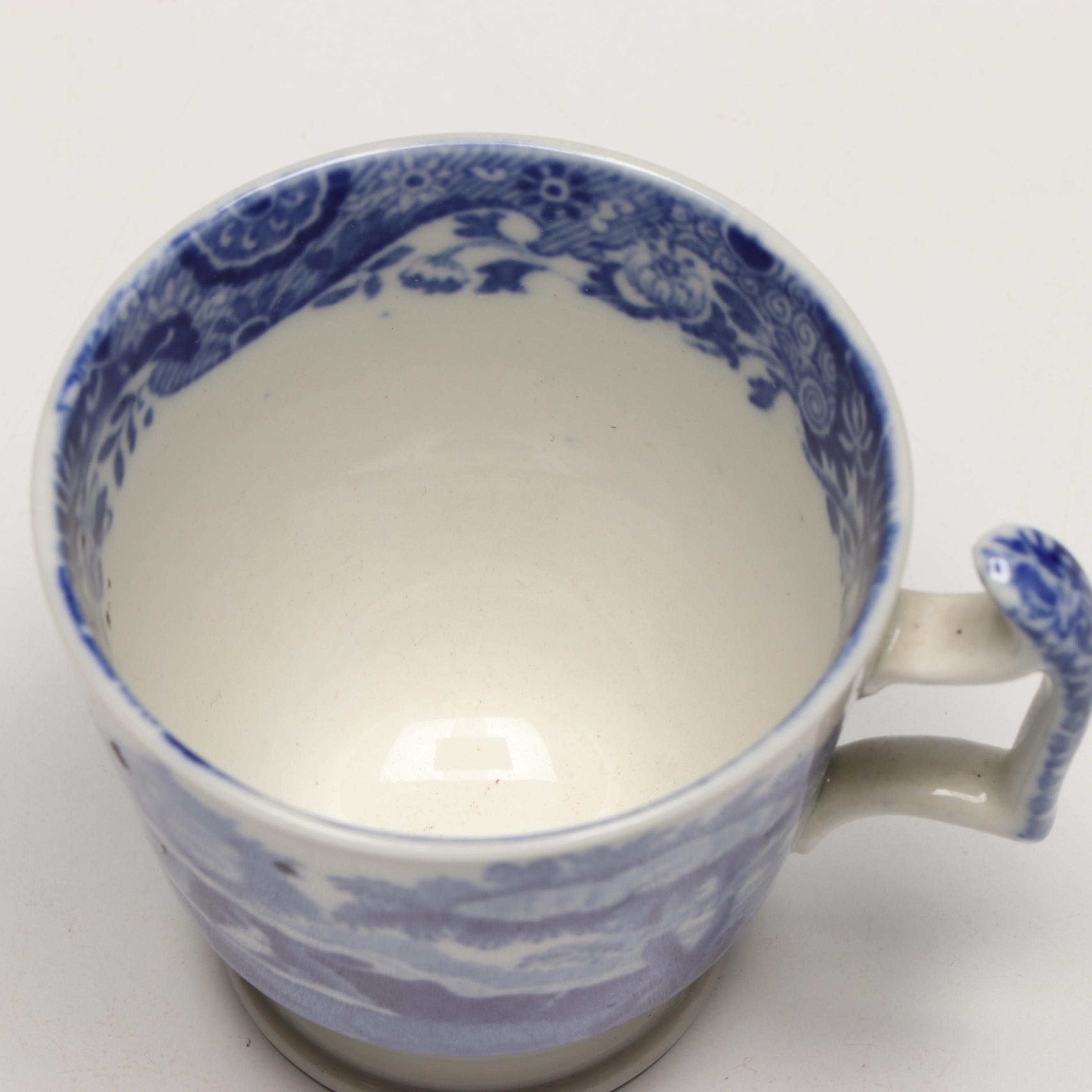 Copeland Spode Blue on White Porcelain Tea Service