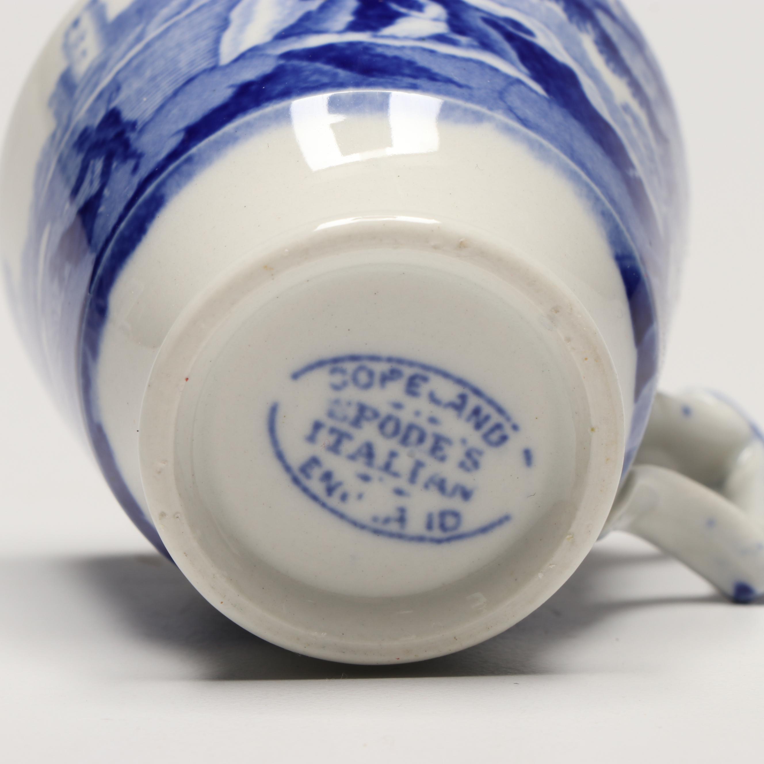 Copeland Spode Blue on White Porcelain Tea Service