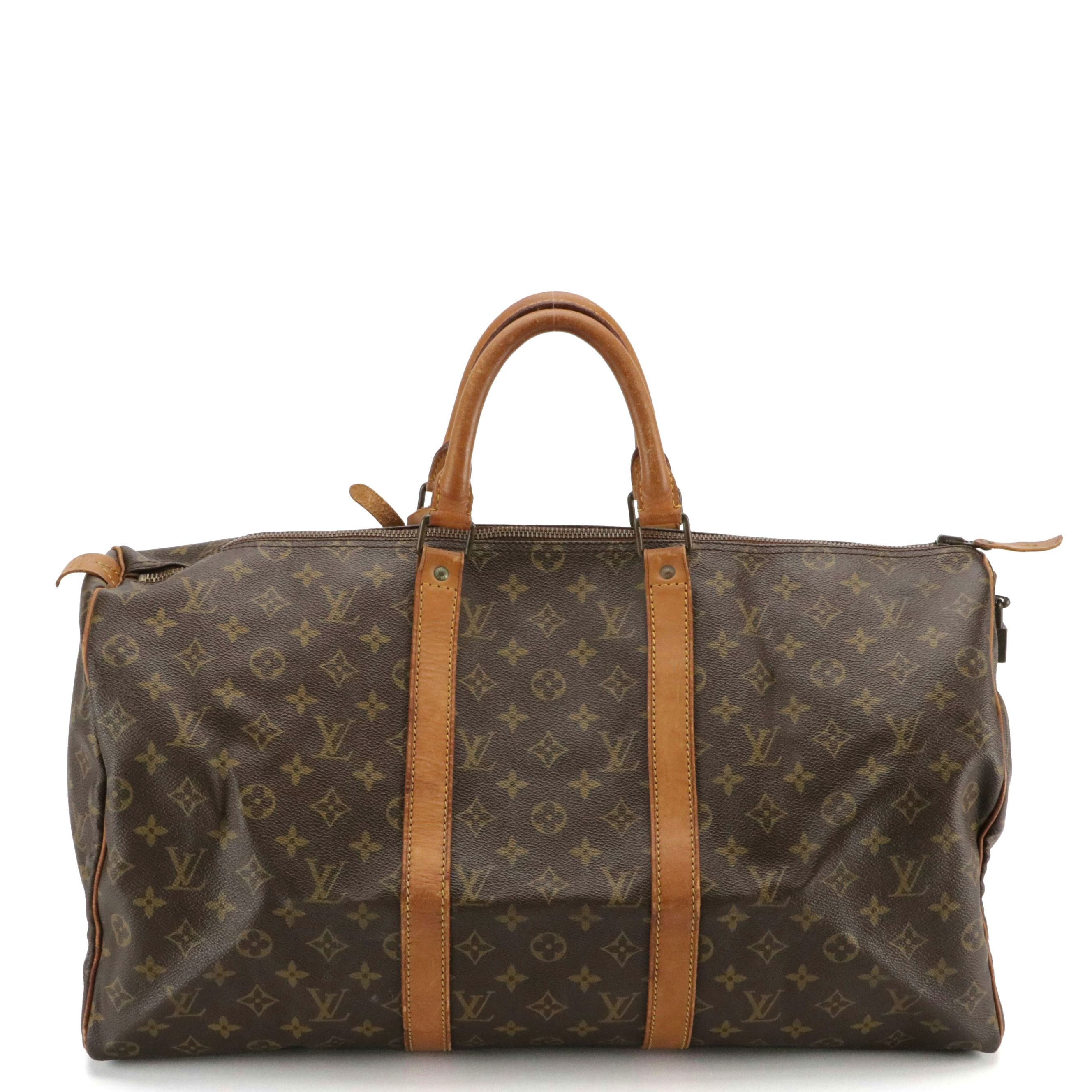 Louis Vuitton Keepall 50 in Monogram Canvas and Leather