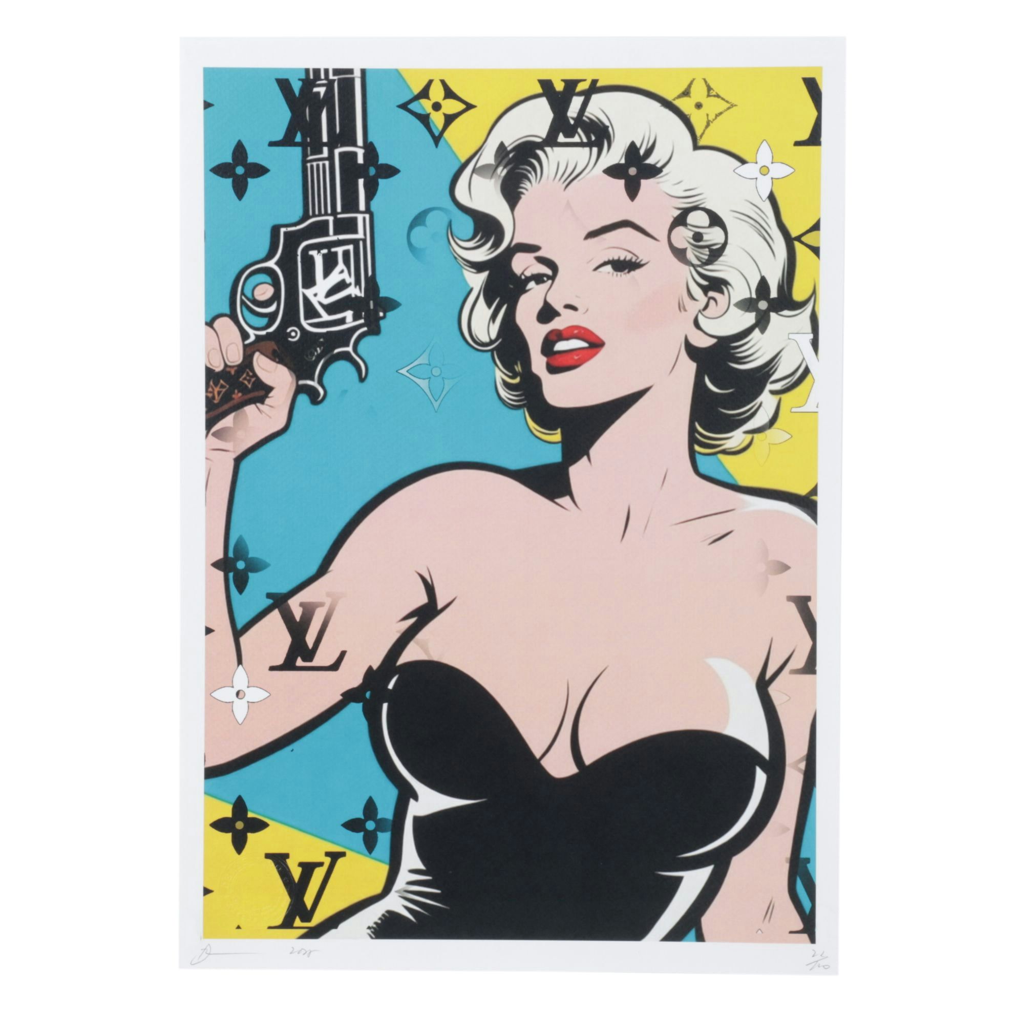 Death NYC Pop Art Graphic Print Homage to Marilyn Monroe x Louis Vuitton, 2025