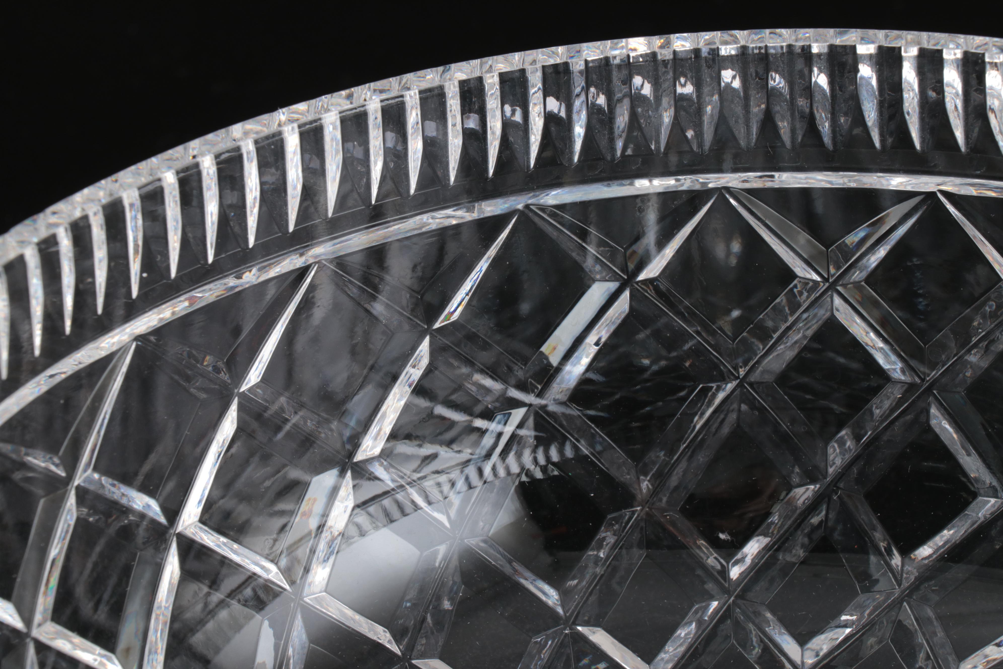 Waterford Cut Crystal Decorative Centerpiece Bowl