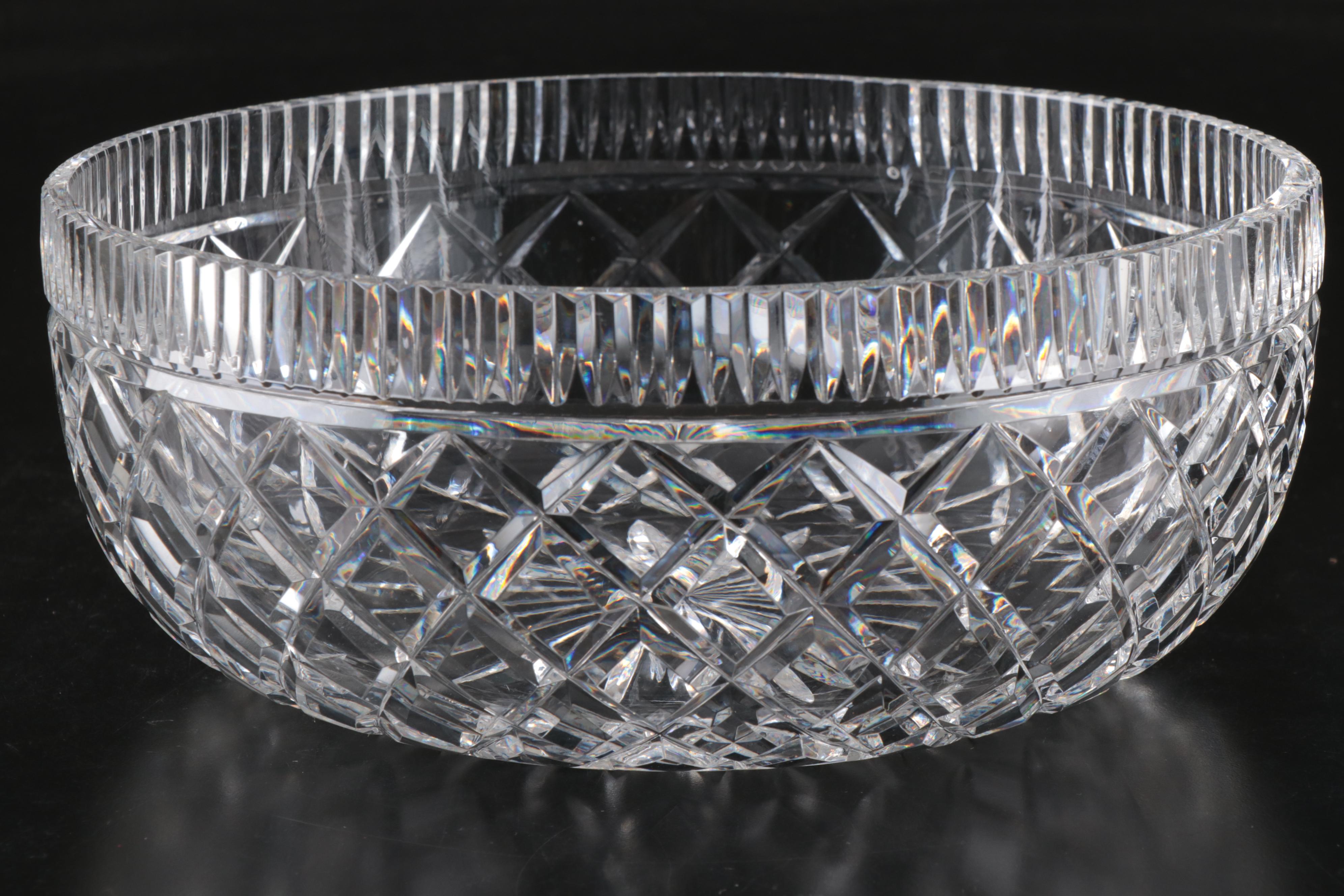 Waterford Cut Crystal Decorative Centerpiece Bowl