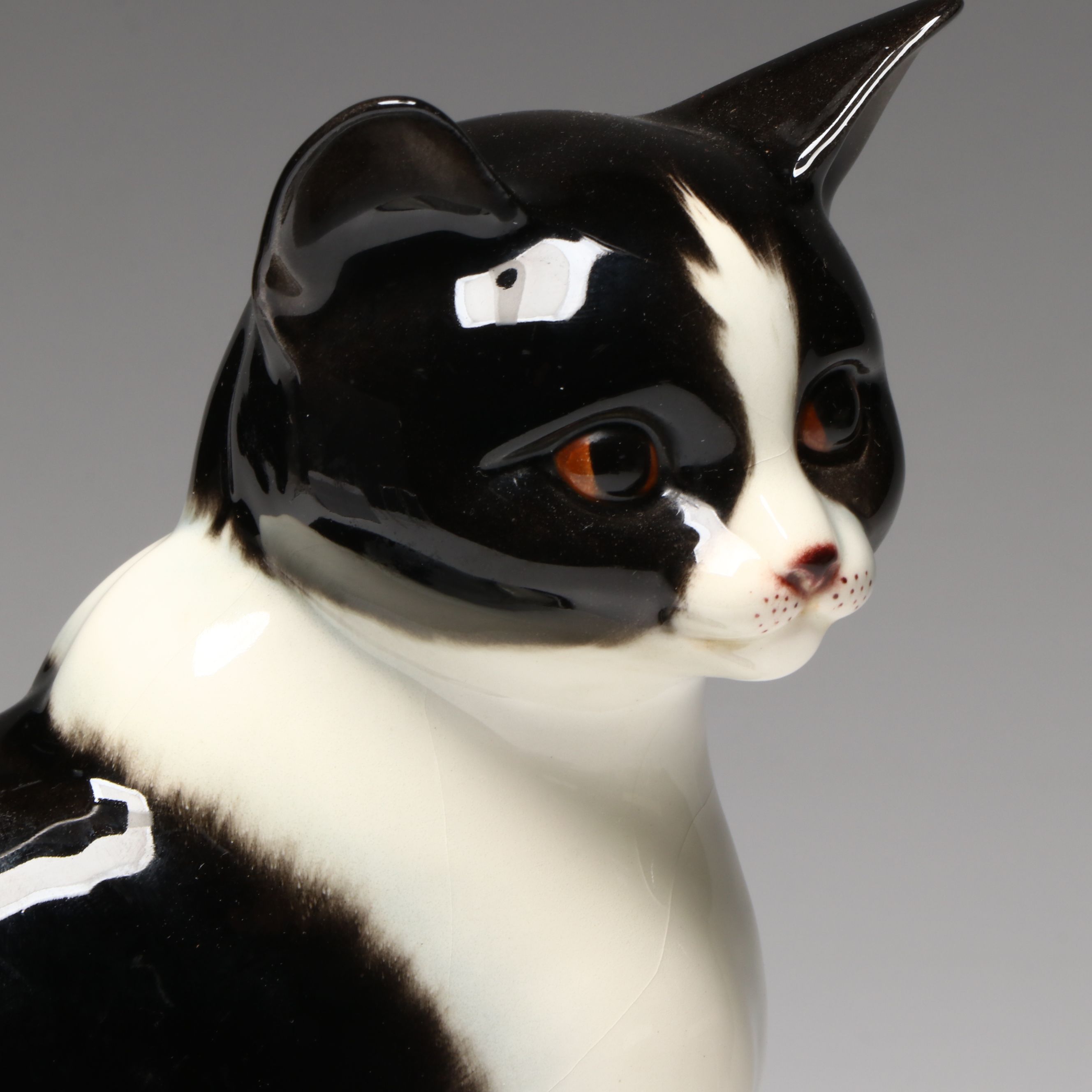 Vintage Goebel Tuxedo Cat Porcelain Figurine