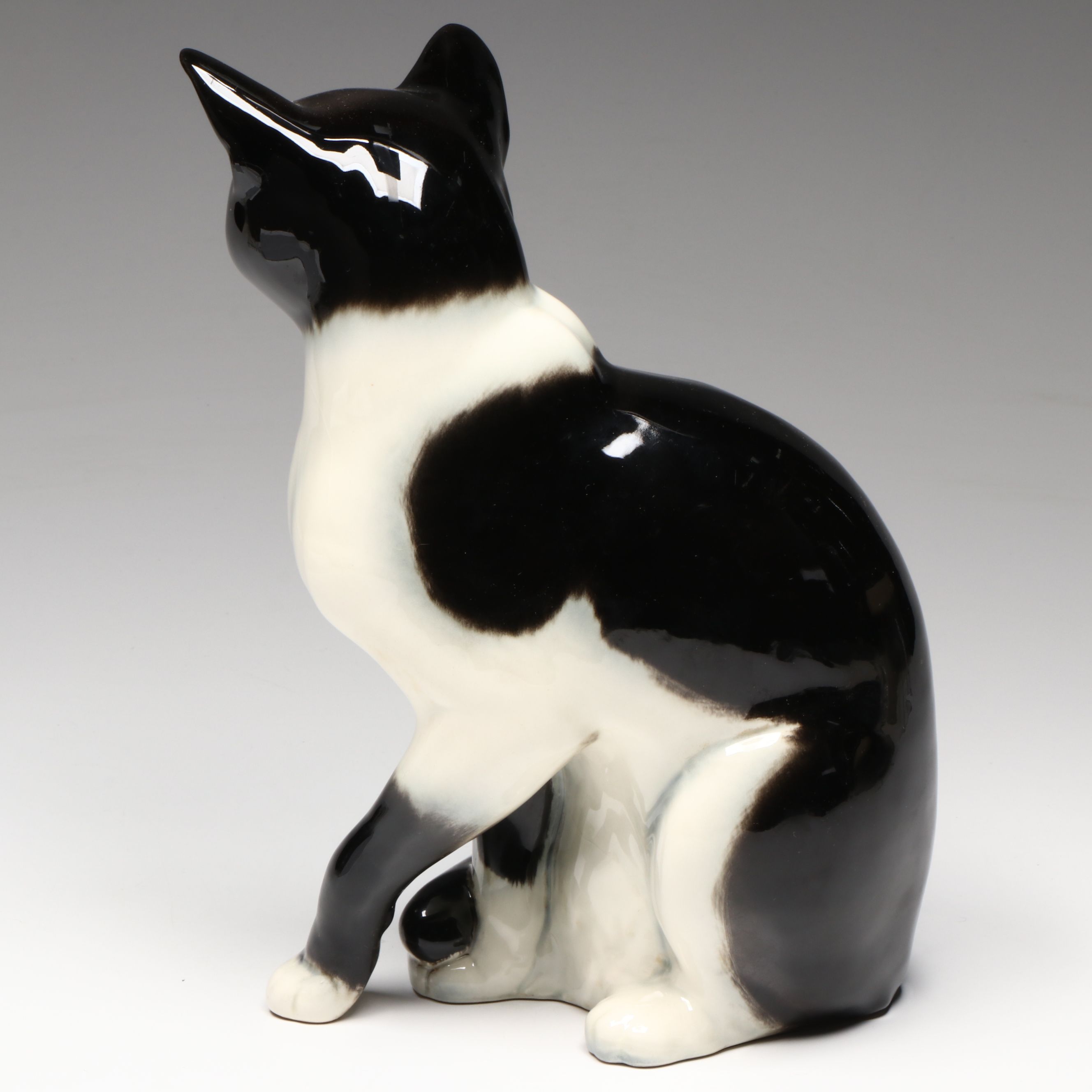 Vintage Goebel Tuxedo Cat Porcelain Figurine