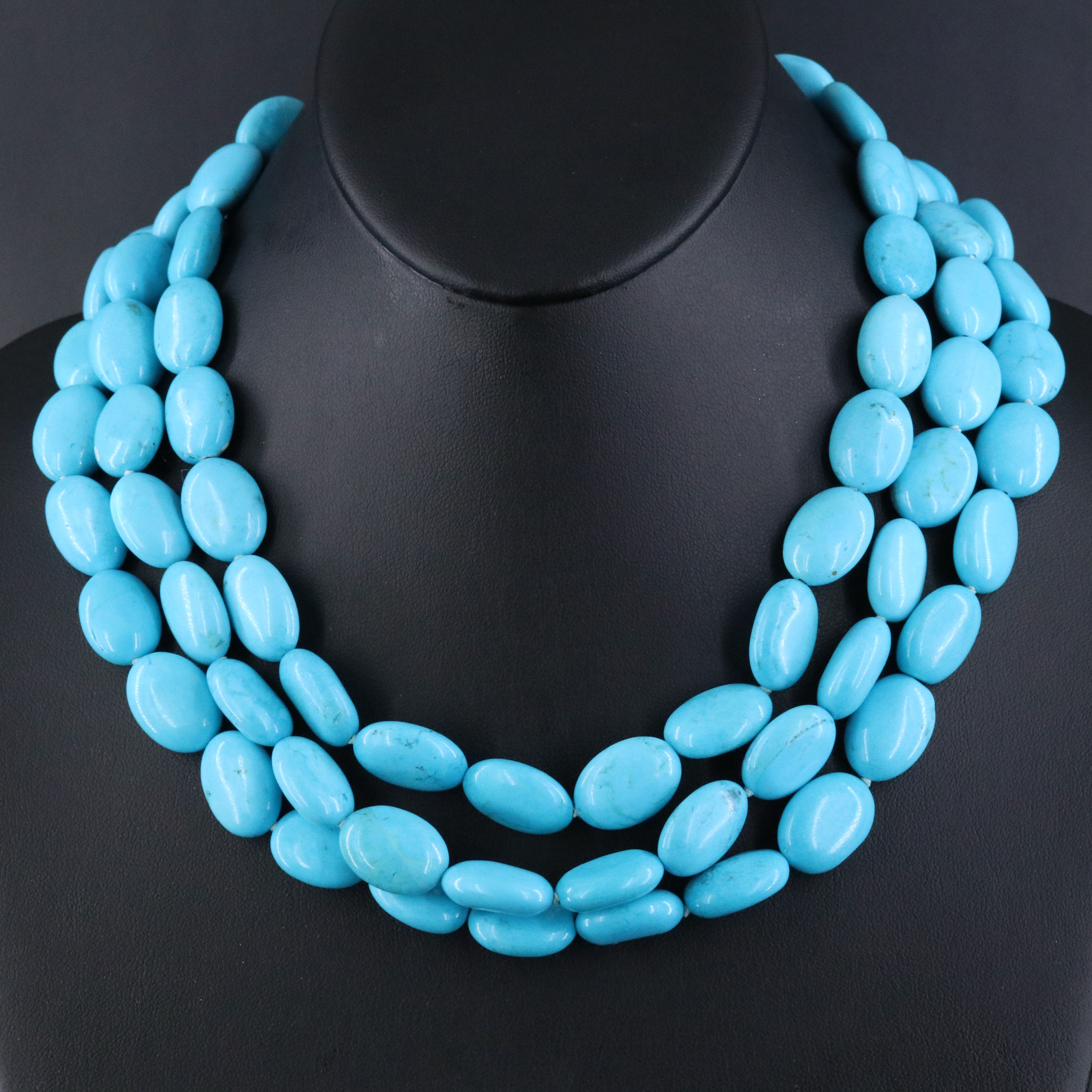 Rebecca Collins Magnesite Necklace with Sterling Clasp