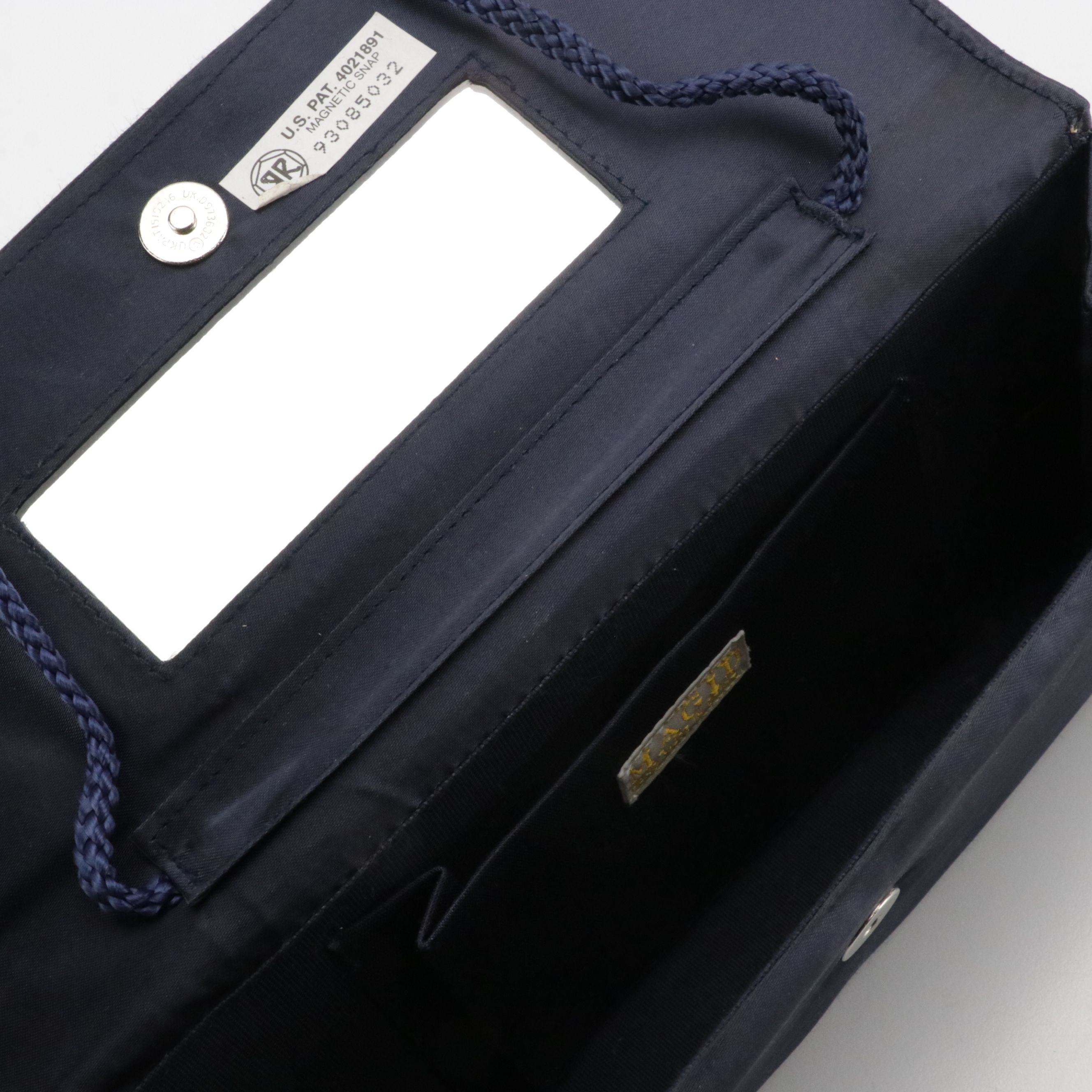 Magid Satin Clutch, Ingber Leather Handbag, and Other Patent Leather Clutch