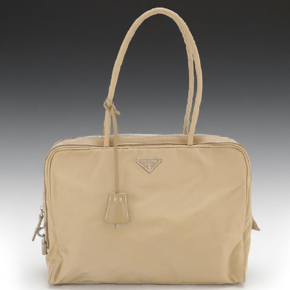 Prada Tessuto Nylon and Leather Shoulder Tote