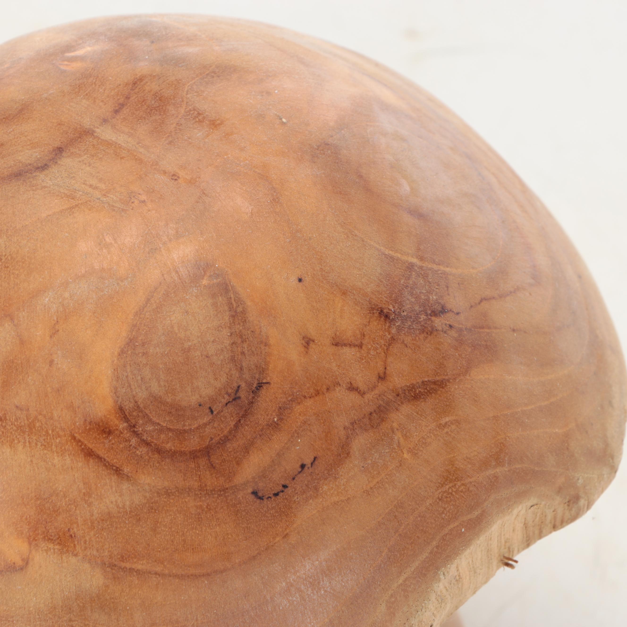 Handcrafted Burl Wood Mushrooms
