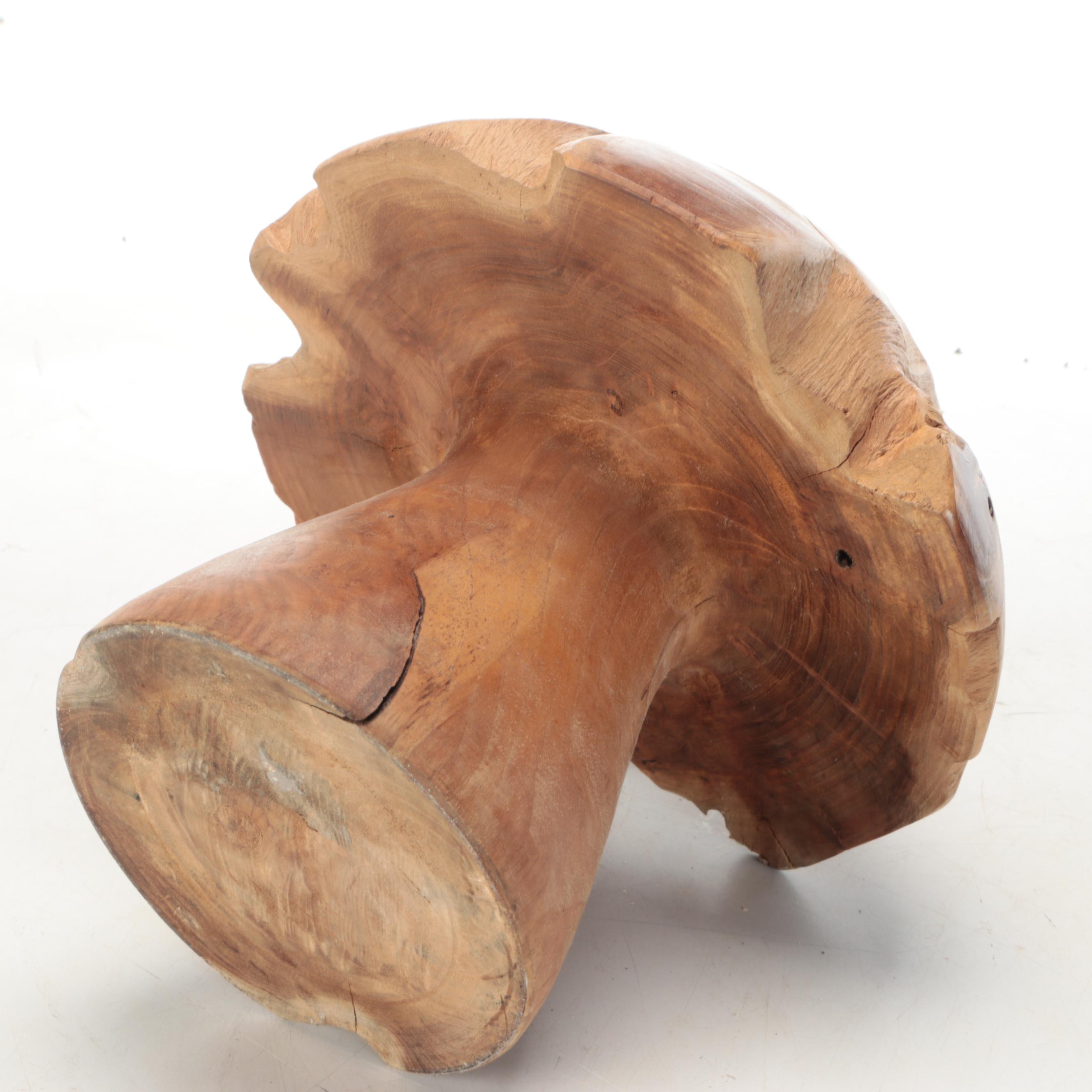 Handcrafted Burl Wood Mushrooms