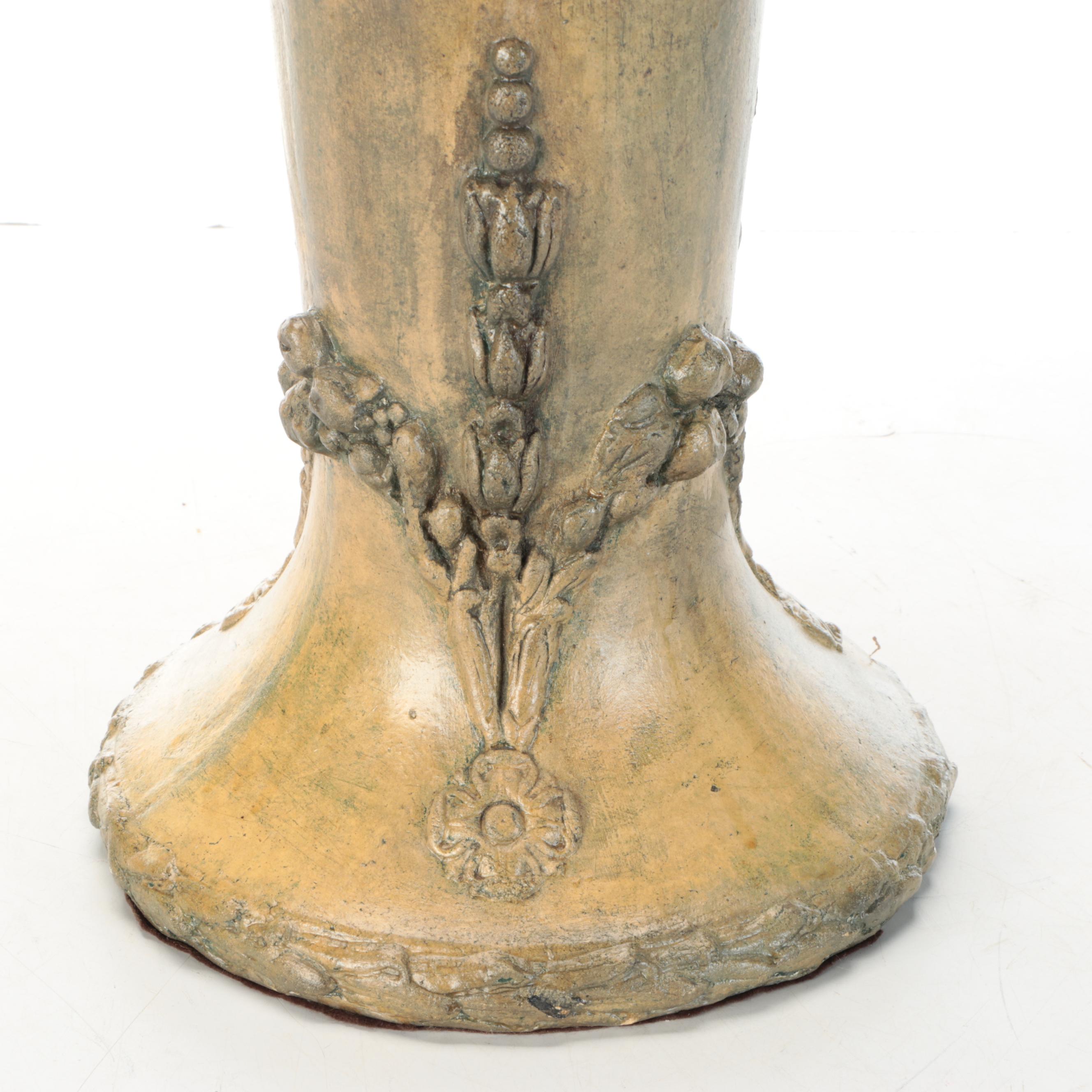 Art Nouveau Style Concrete Planter