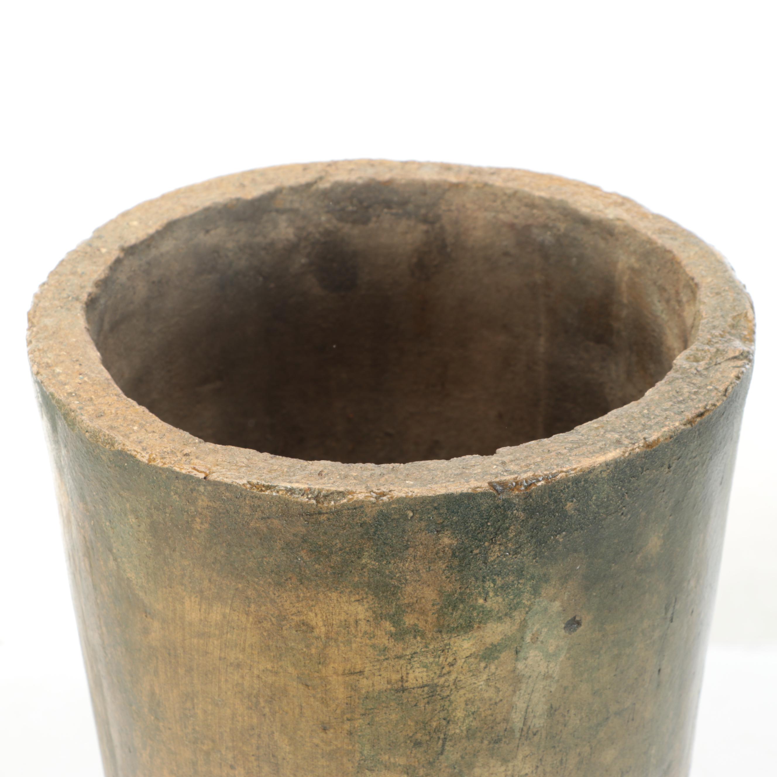 Art Nouveau Style Concrete Planter