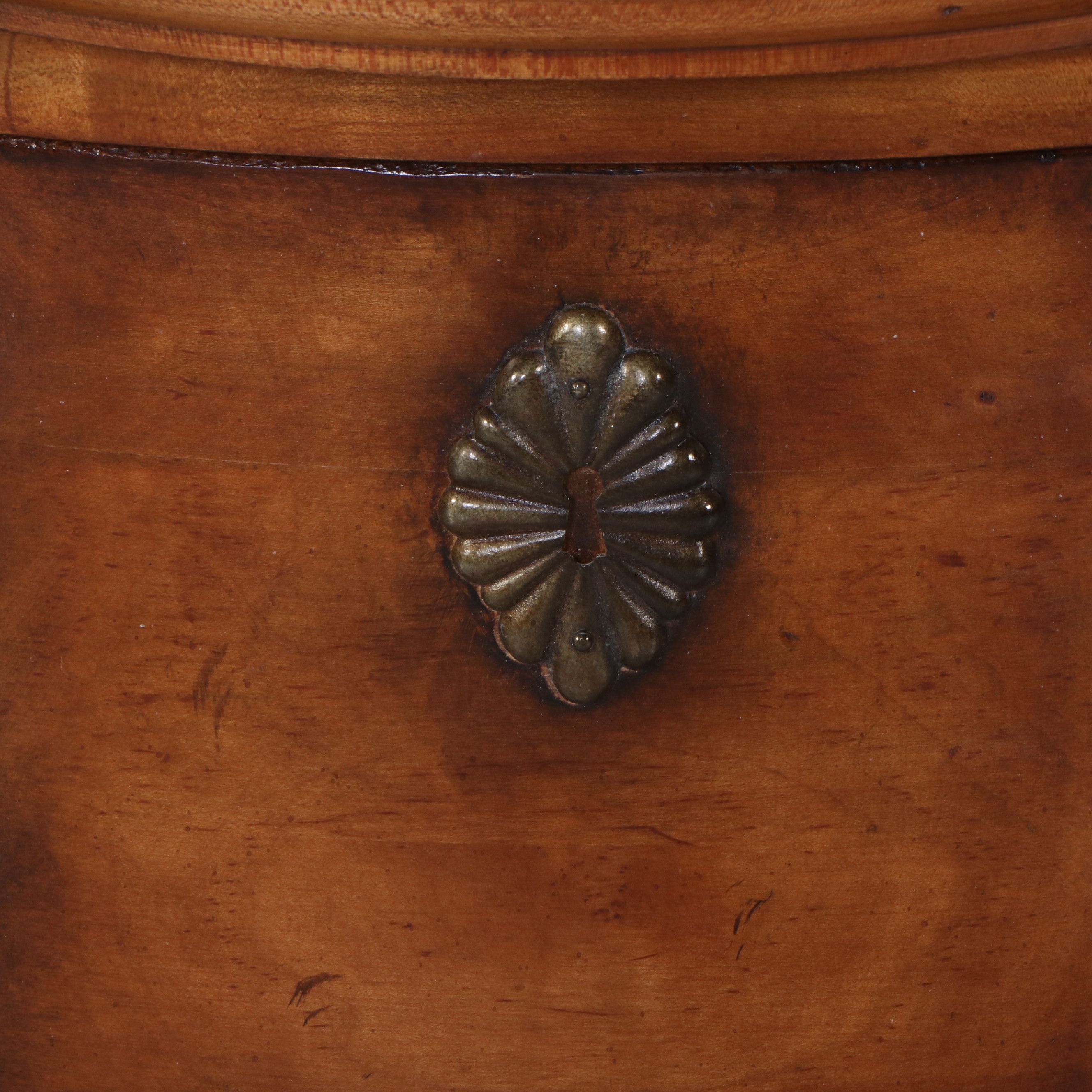 Century Three-Drawer Serpentine Front Chest of Drawers