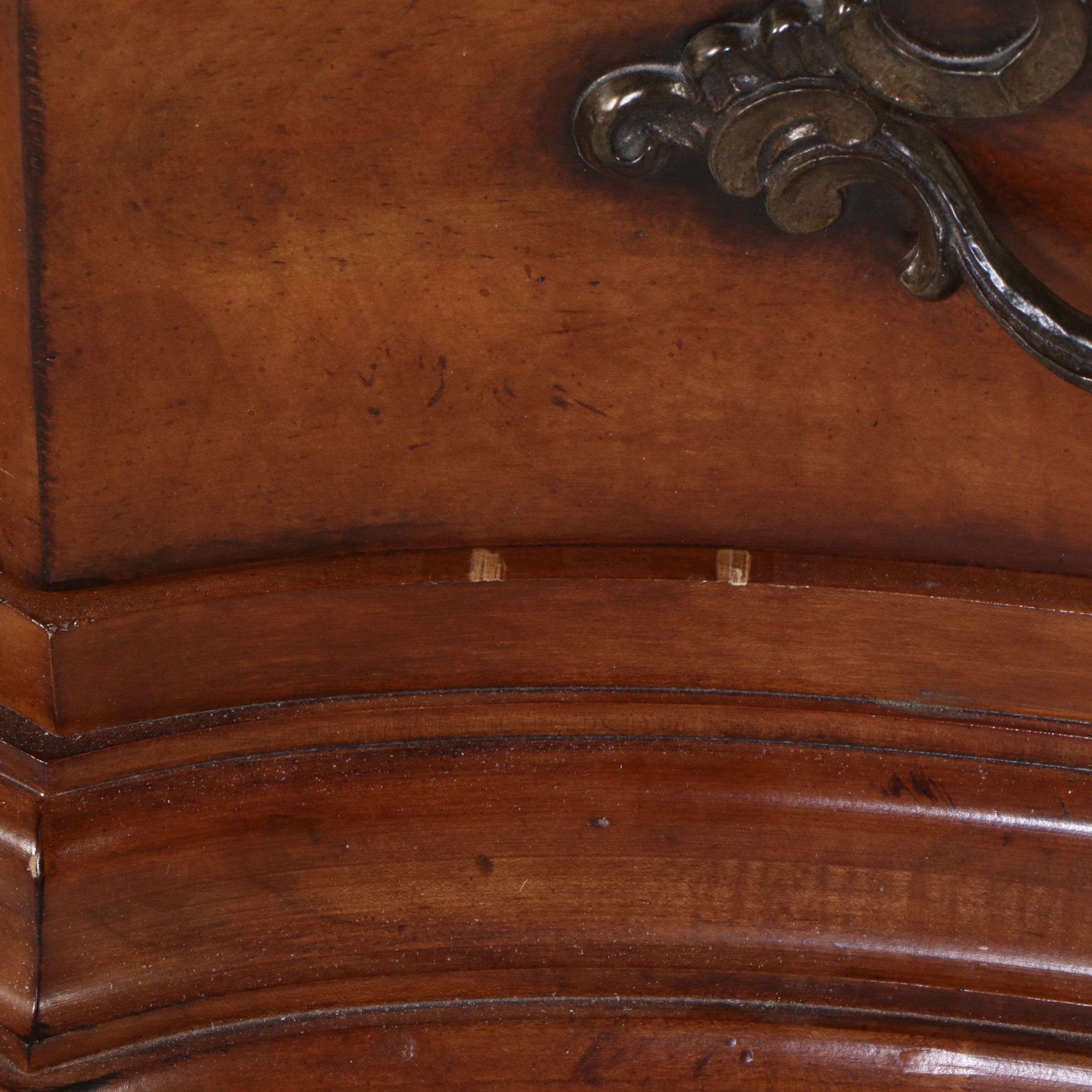 Century Three-Drawer Serpentine Front Chest of Drawers