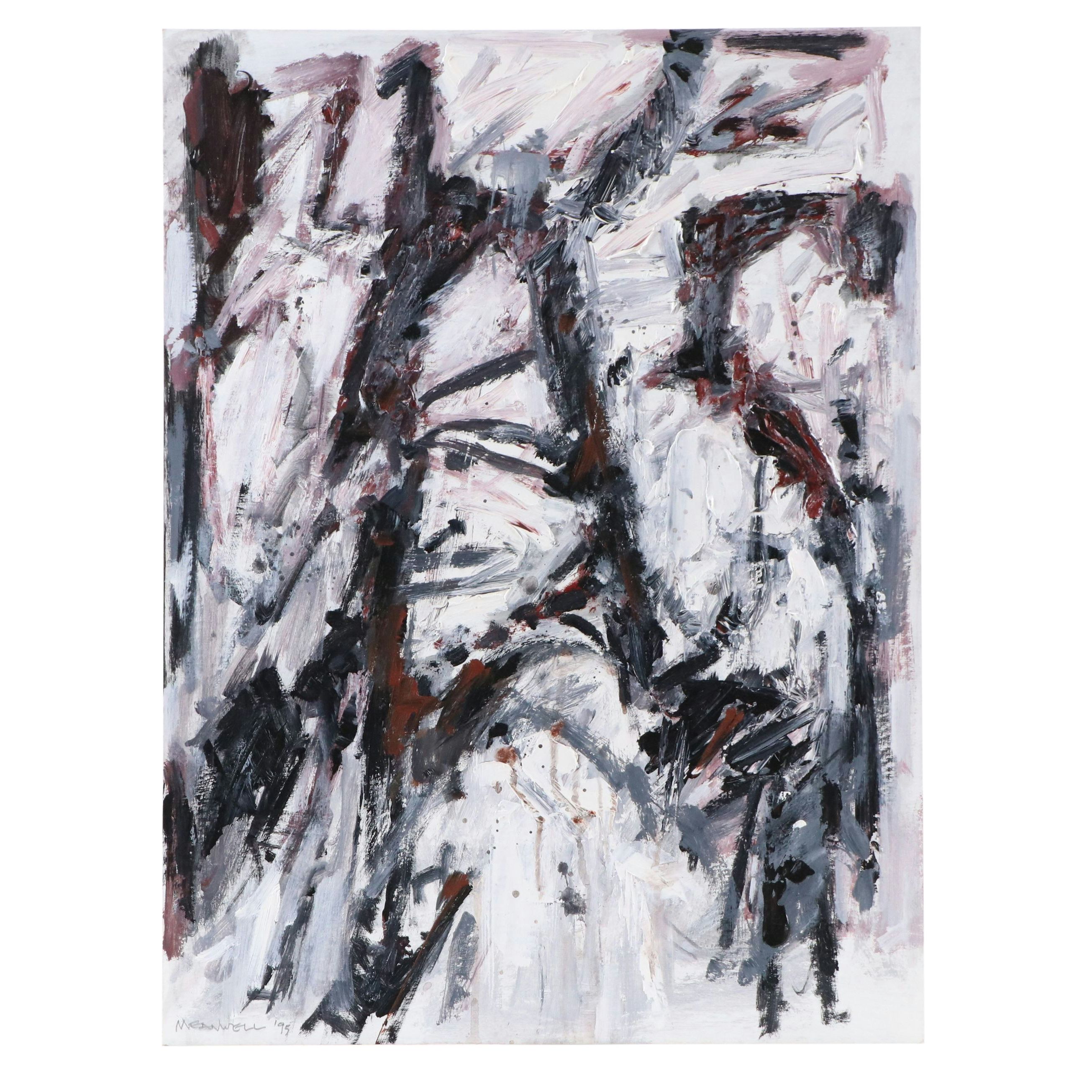 Jack Meanwell Acrylic Painting, 1995