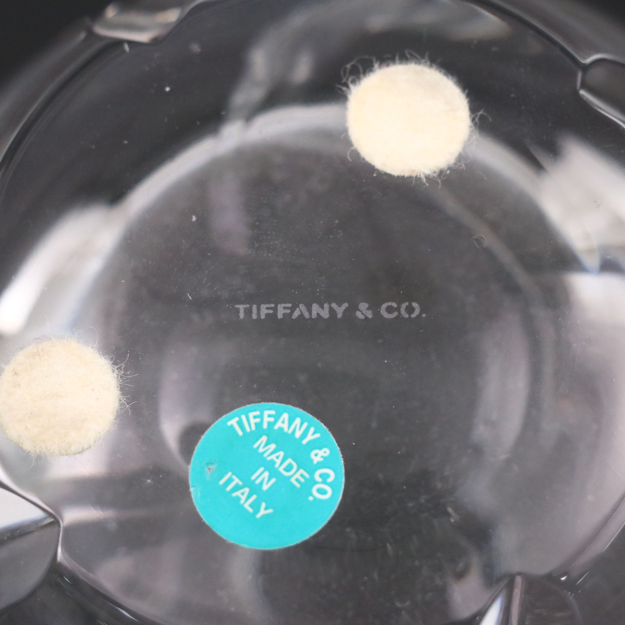 Tiffany & Co. "Swirl Optic" Crystal Flower Vase