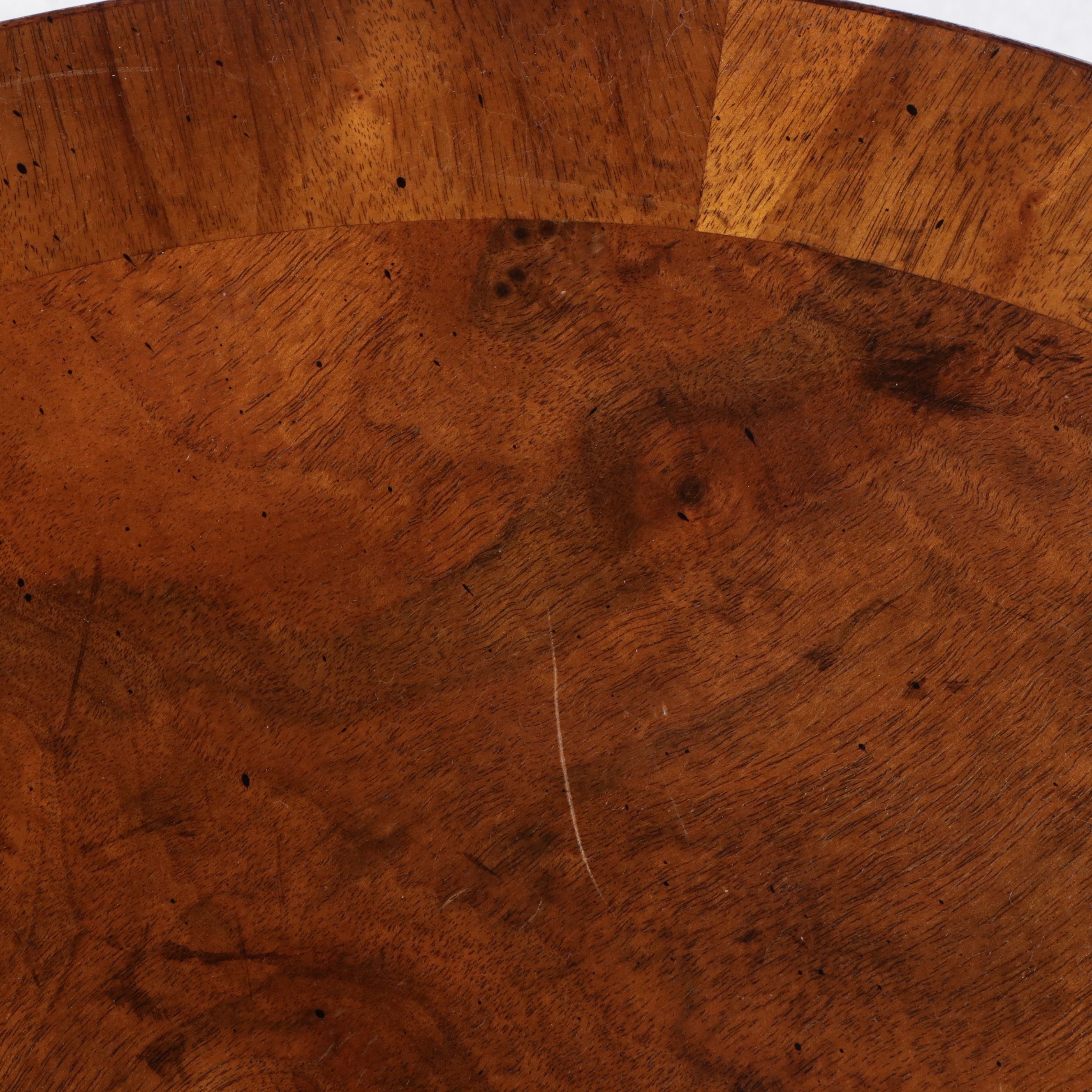 Regency Style Three-Tiered Walnut Finish Side Table