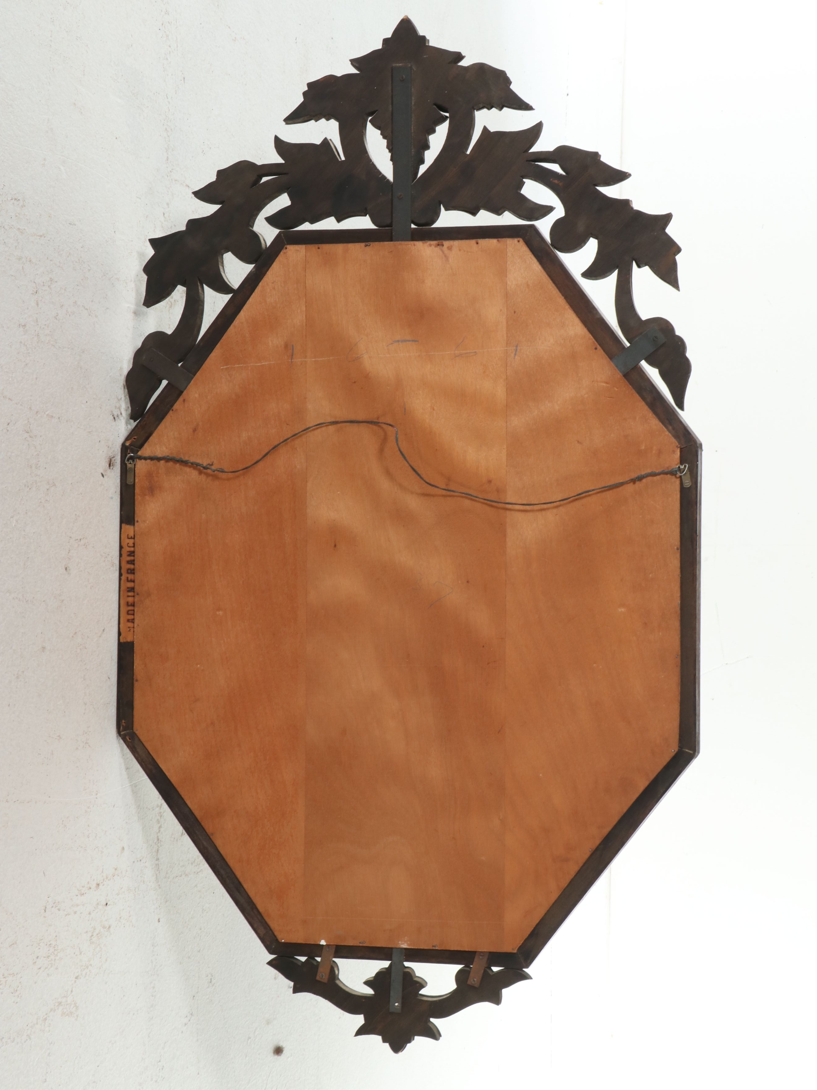 French Venetian Style Etched Glass Mirror, Mid to Late 20th Century