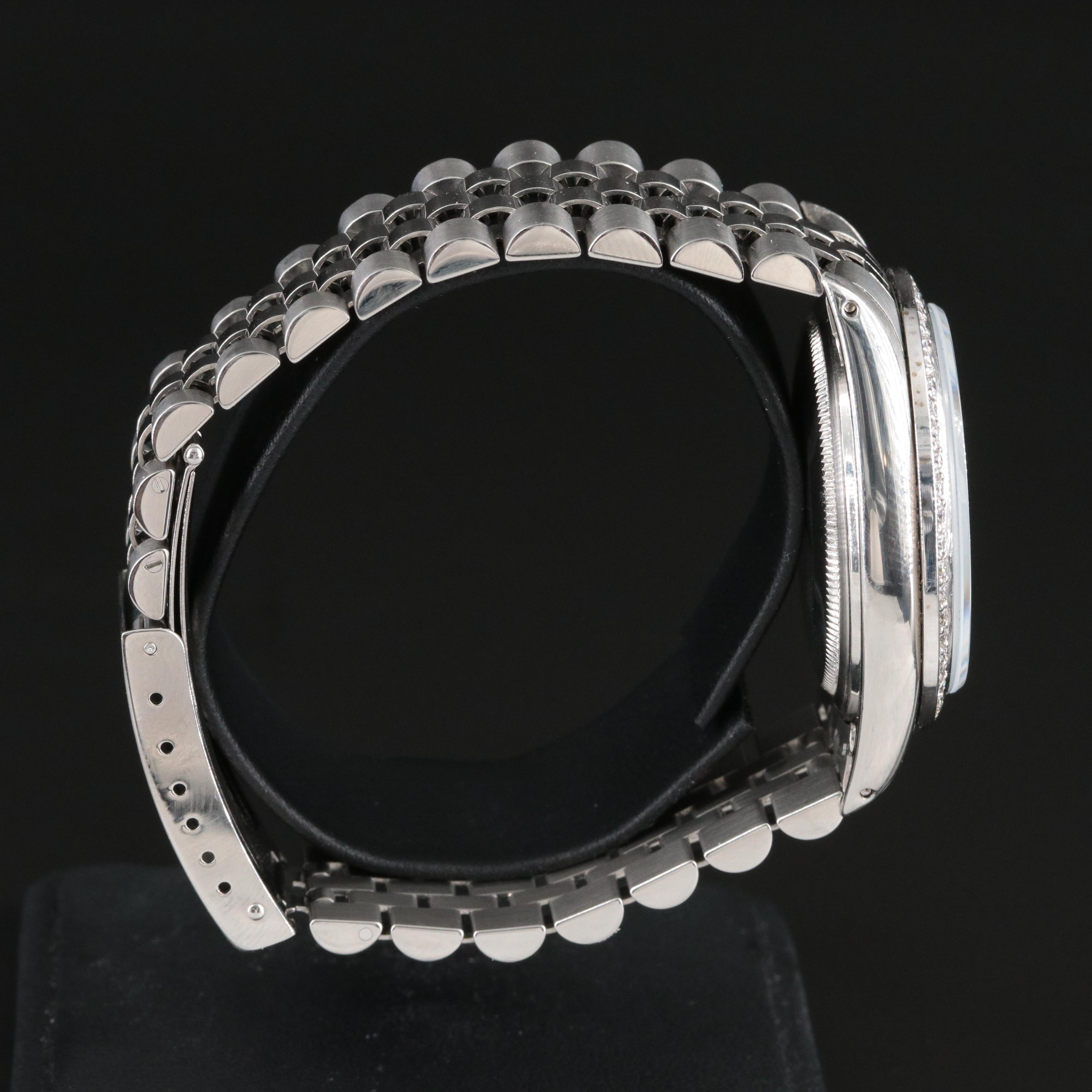 1979 Rolex Custom Diamond Bezel & Dial Datejust 36mm 16030 Watch