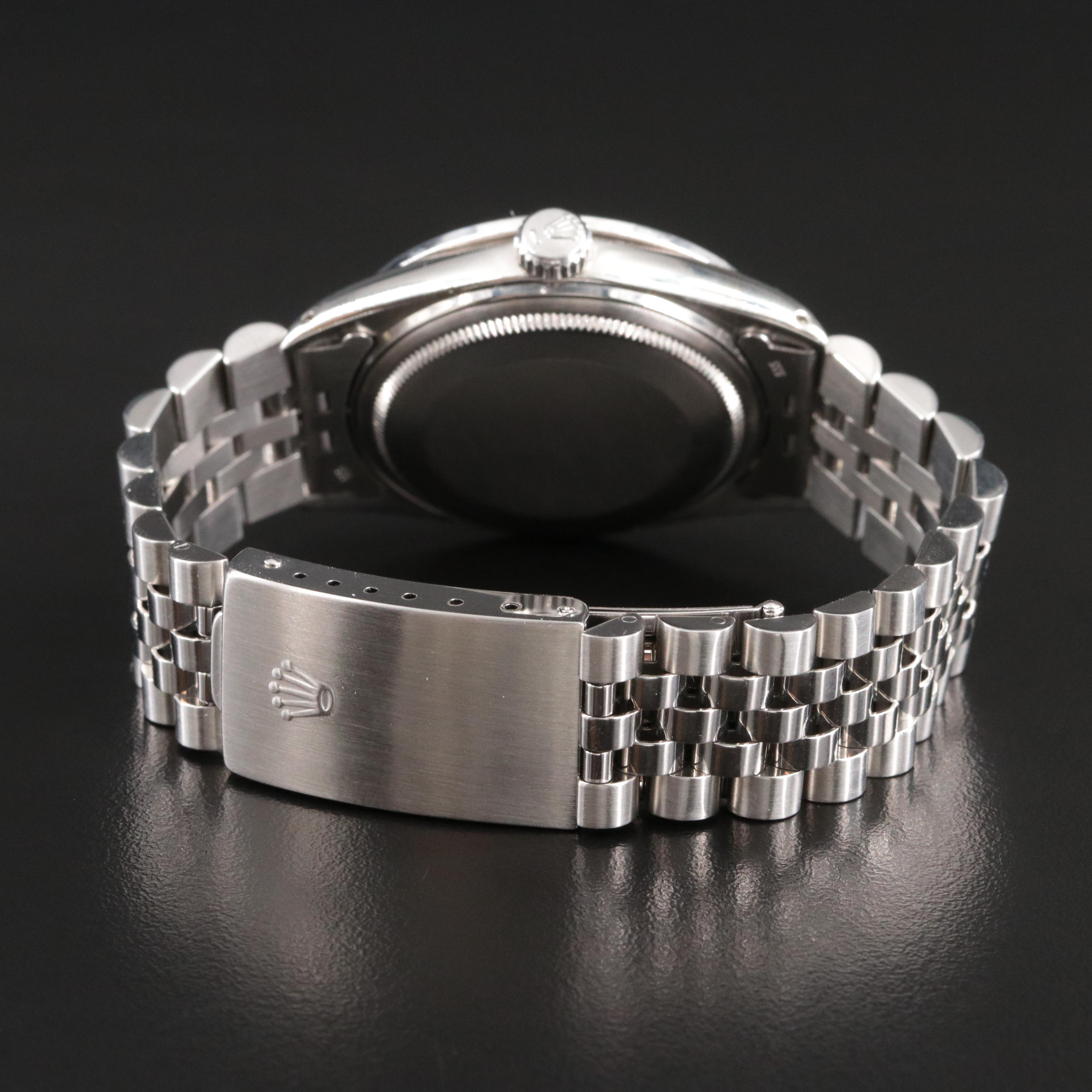 1979 Rolex Custom Diamond Bezel & Dial Datejust 36mm 16030 Watch