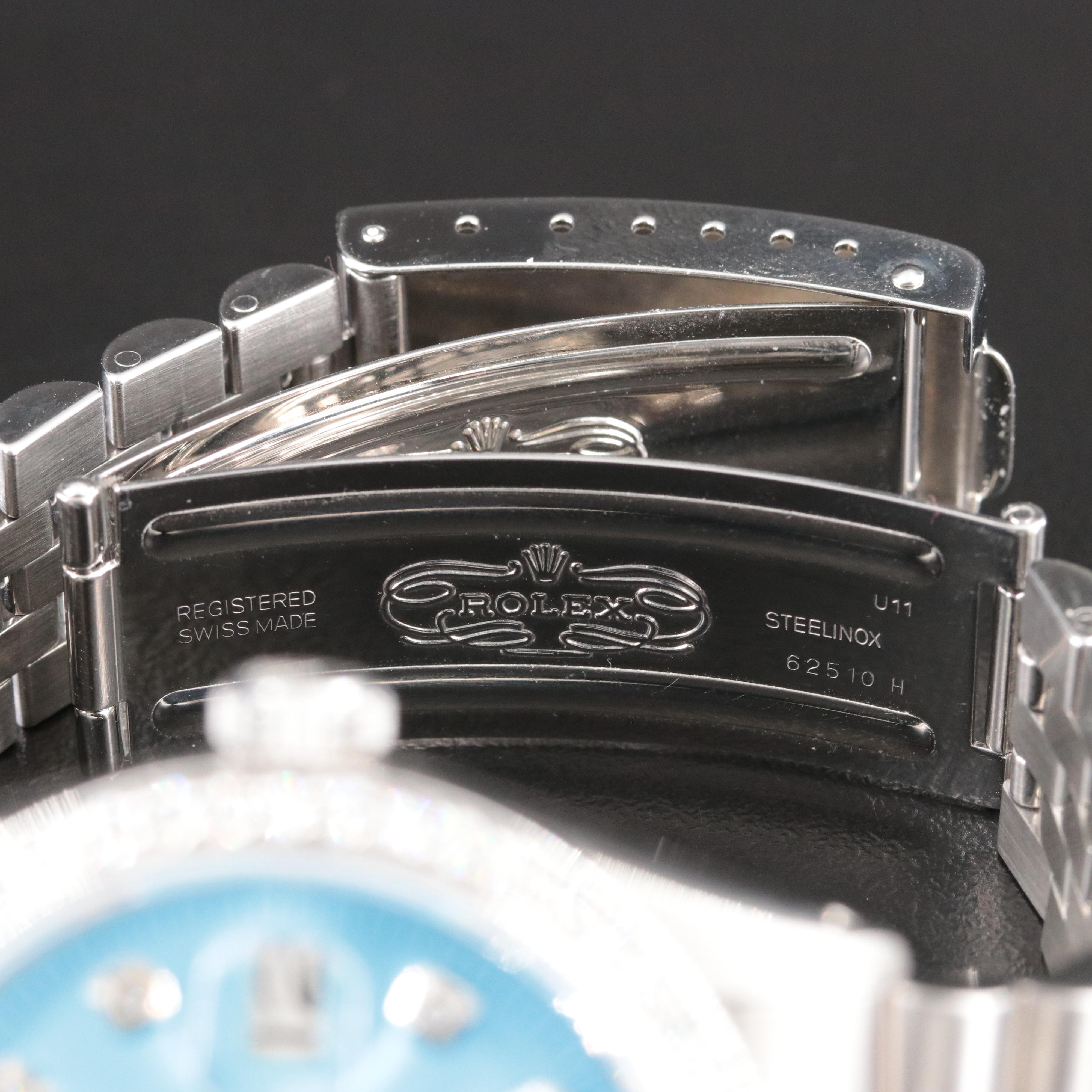 1979 Rolex Custom Diamond Bezel & Dial Datejust 36mm 16030 Watch