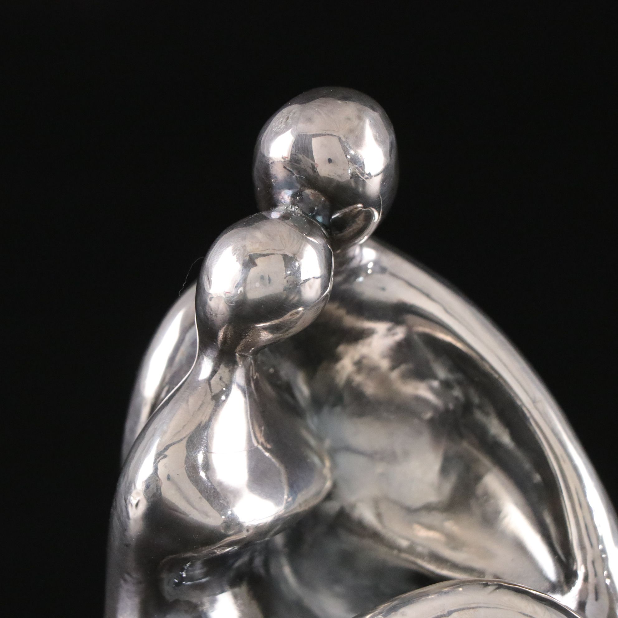 Devora Jaron  Modernist Sterling Silver  "Couple I" Figurine