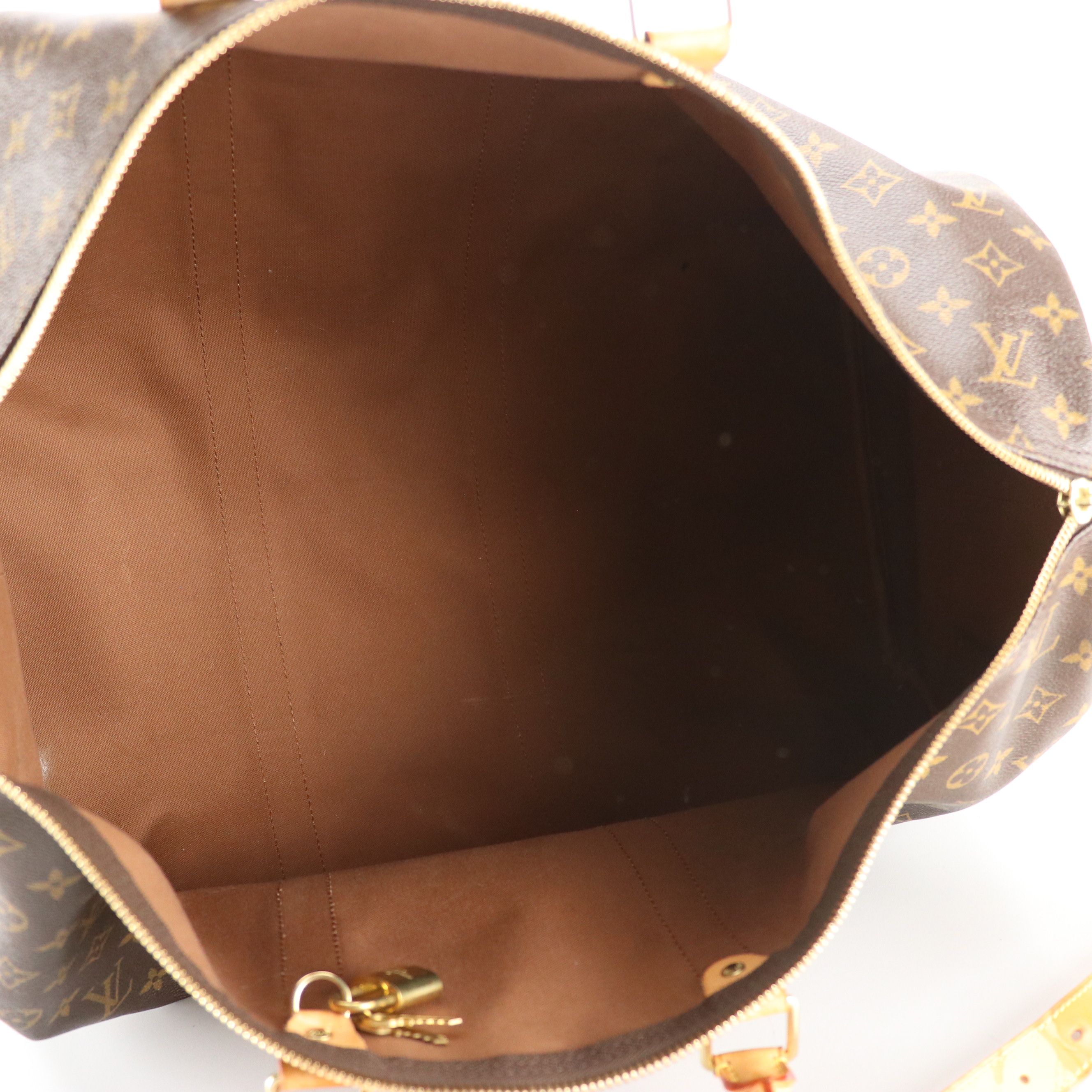 Louis Vuitton Keepall 55 Bandoulière in Monogram Canvas and Vachetta Leather