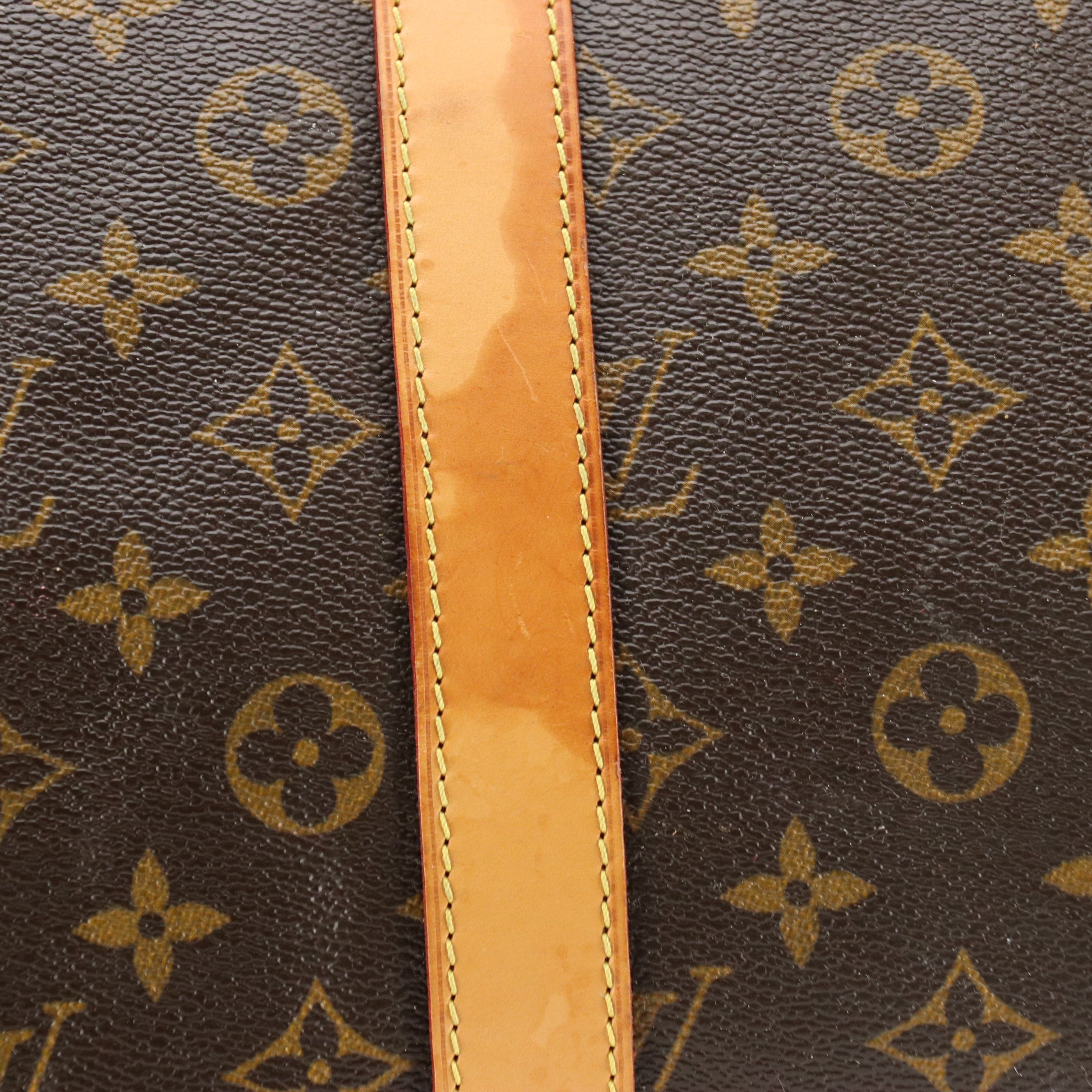 Louis Vuitton Keepall 55 Bandoulière in Monogram Canvas and Vachetta Leather