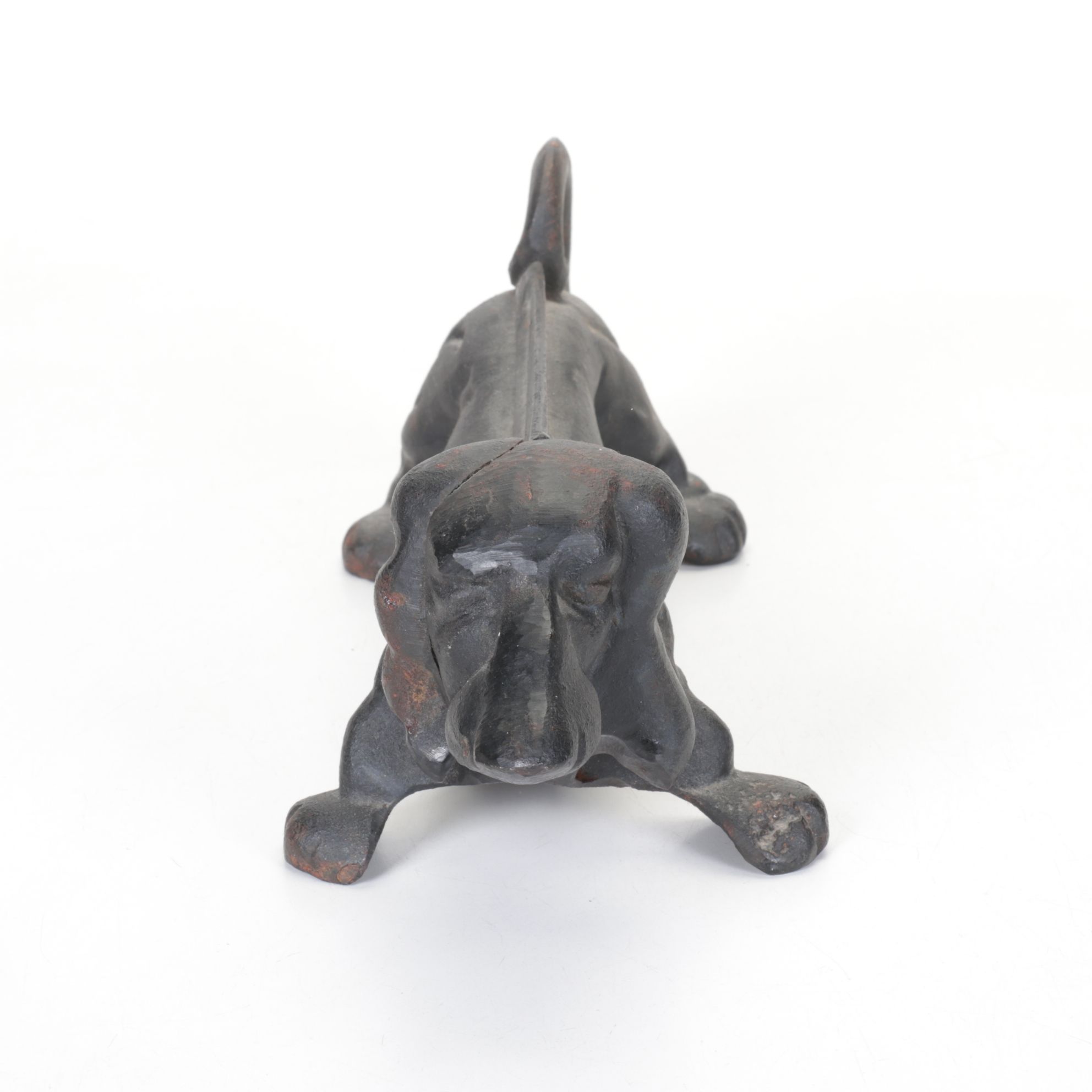 Black Cast Iron Dachshund Boot Scraper