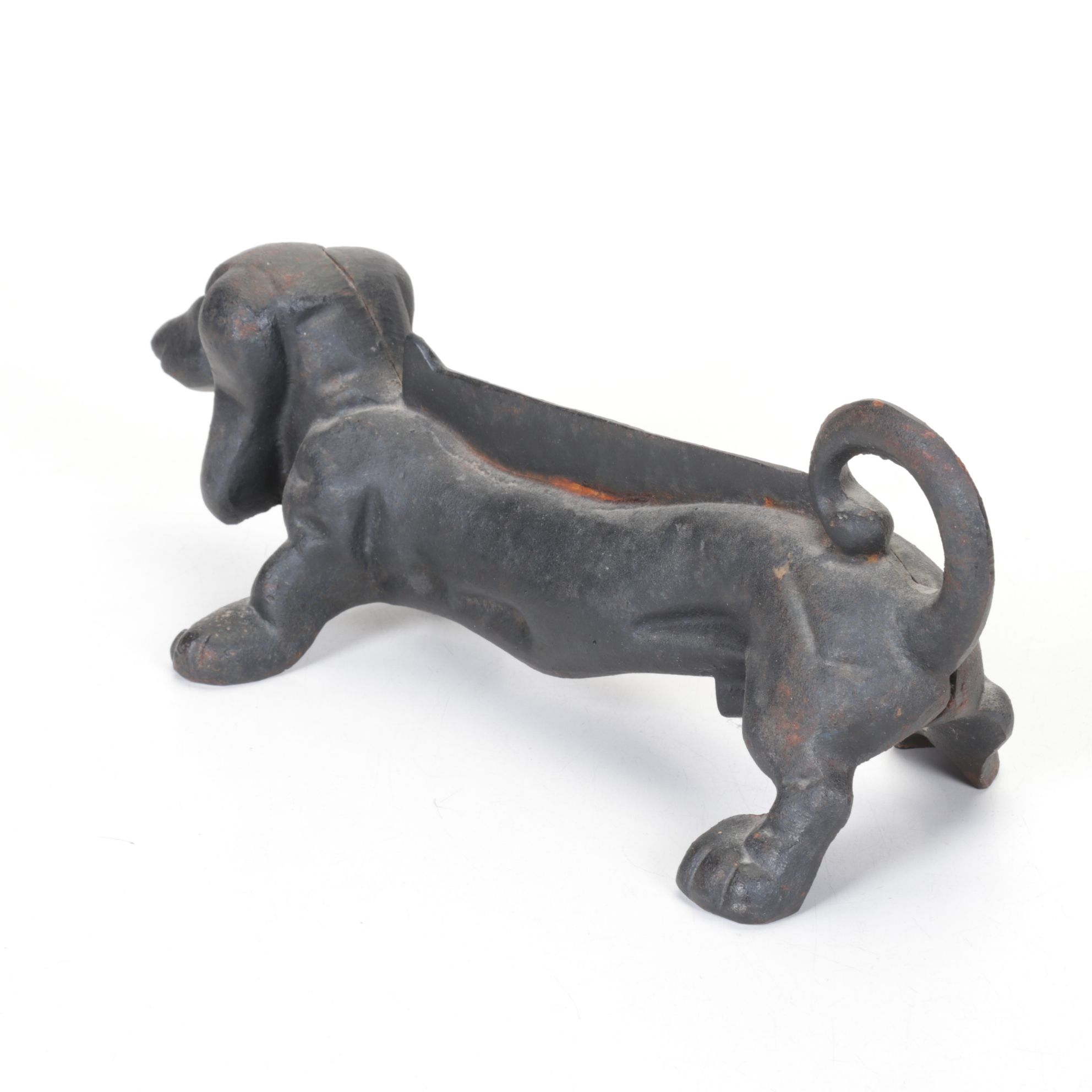 Black Cast Iron Dachshund Boot Scraper