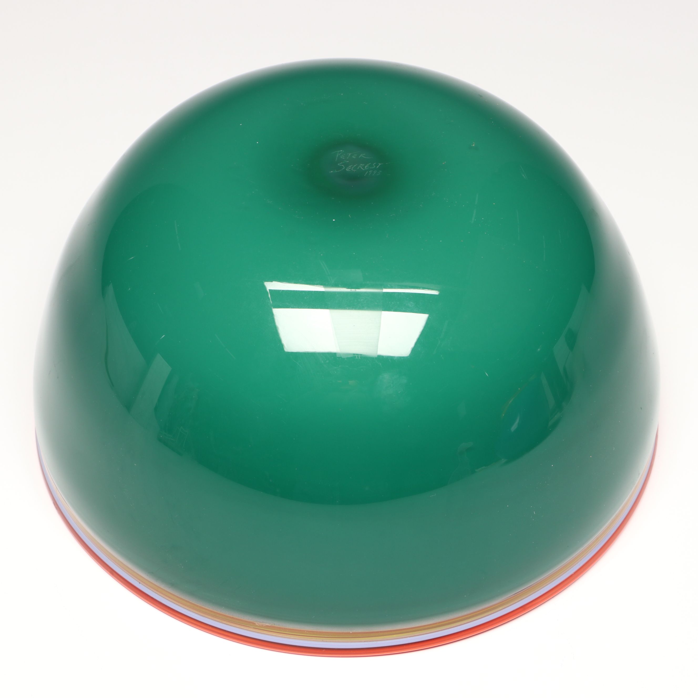 Artist Signed Art Glass Bowls, 1993