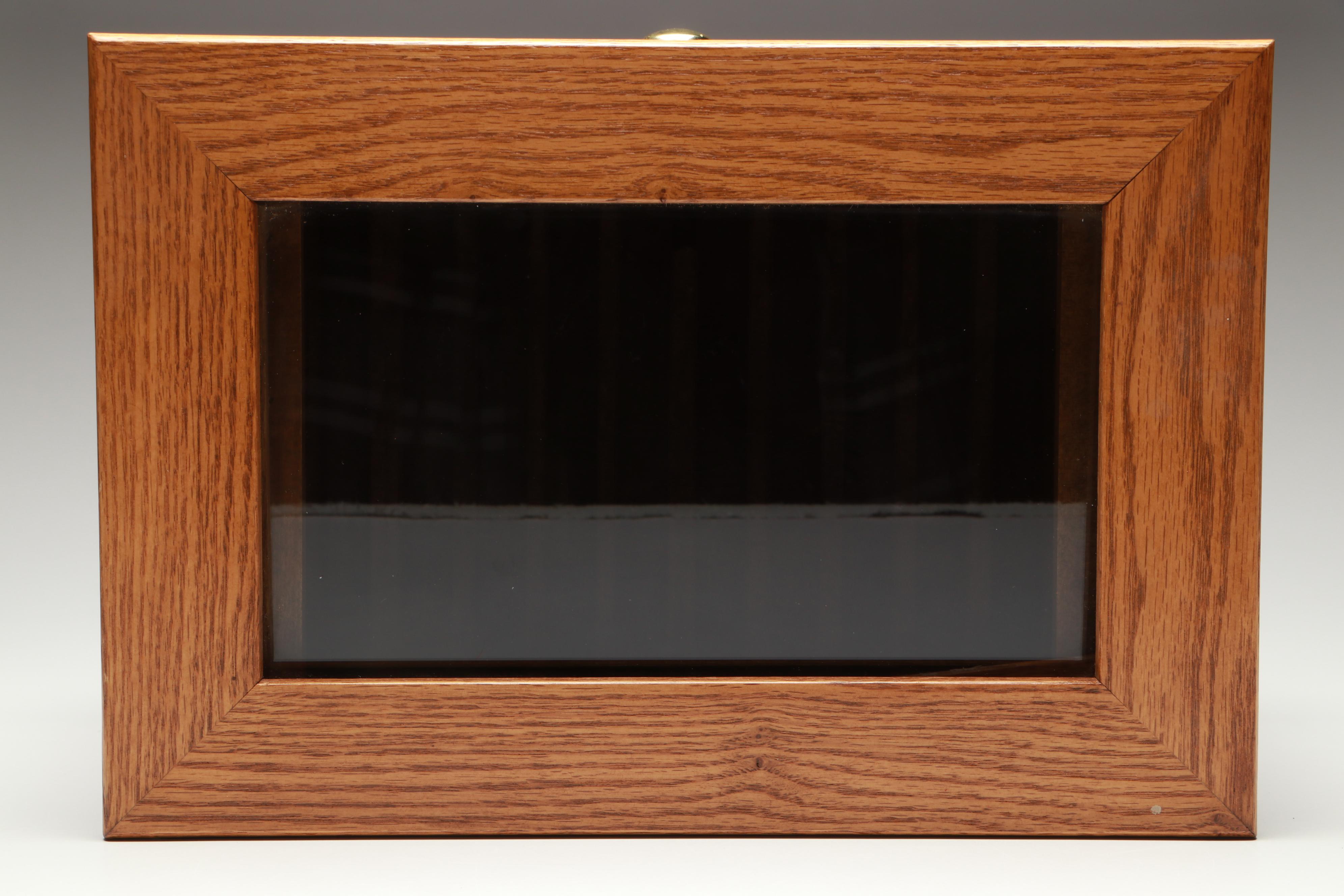 Oak Four-Drawer Pen Display Case