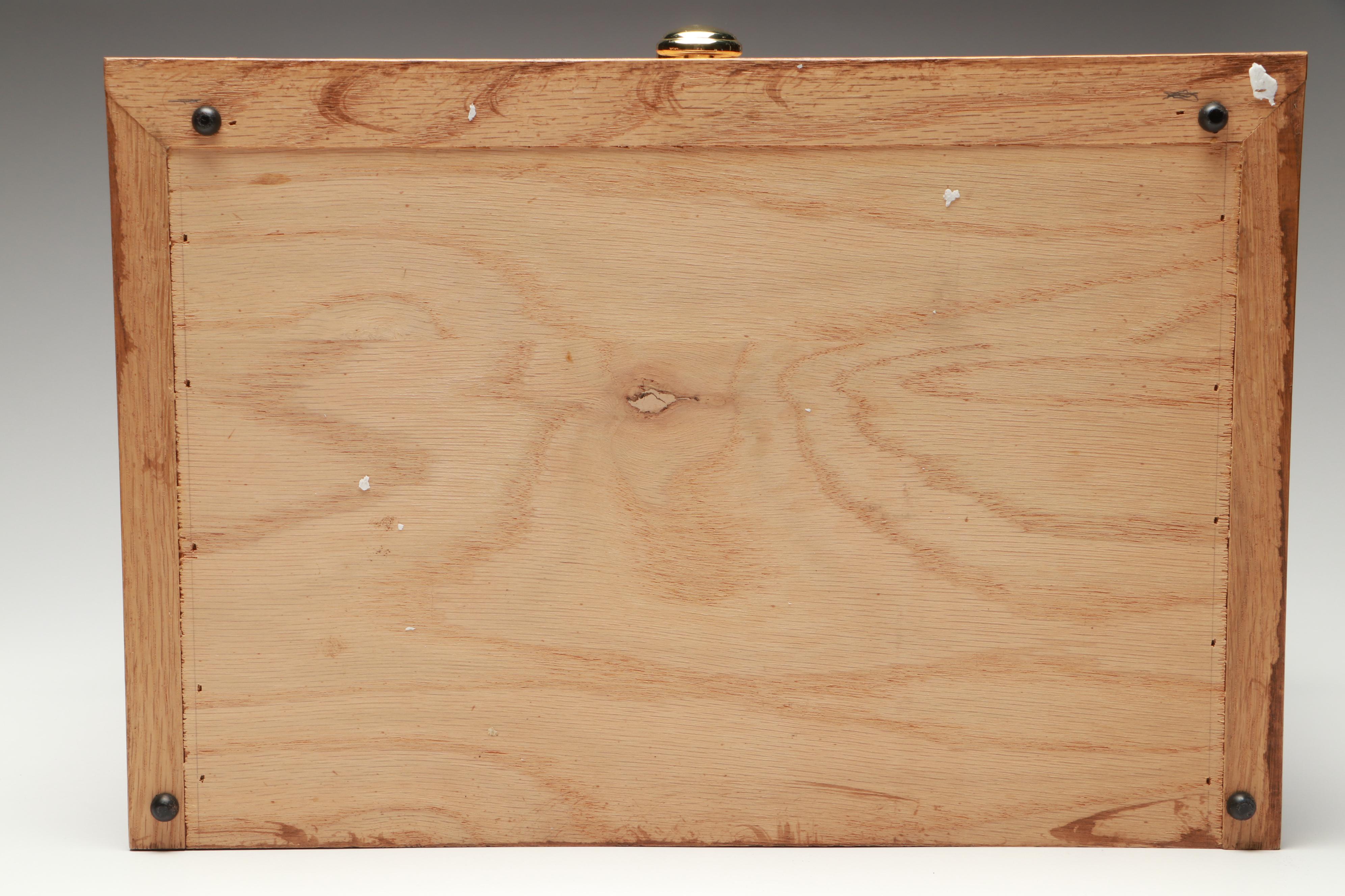 Oak Four-Drawer Pen Display Case