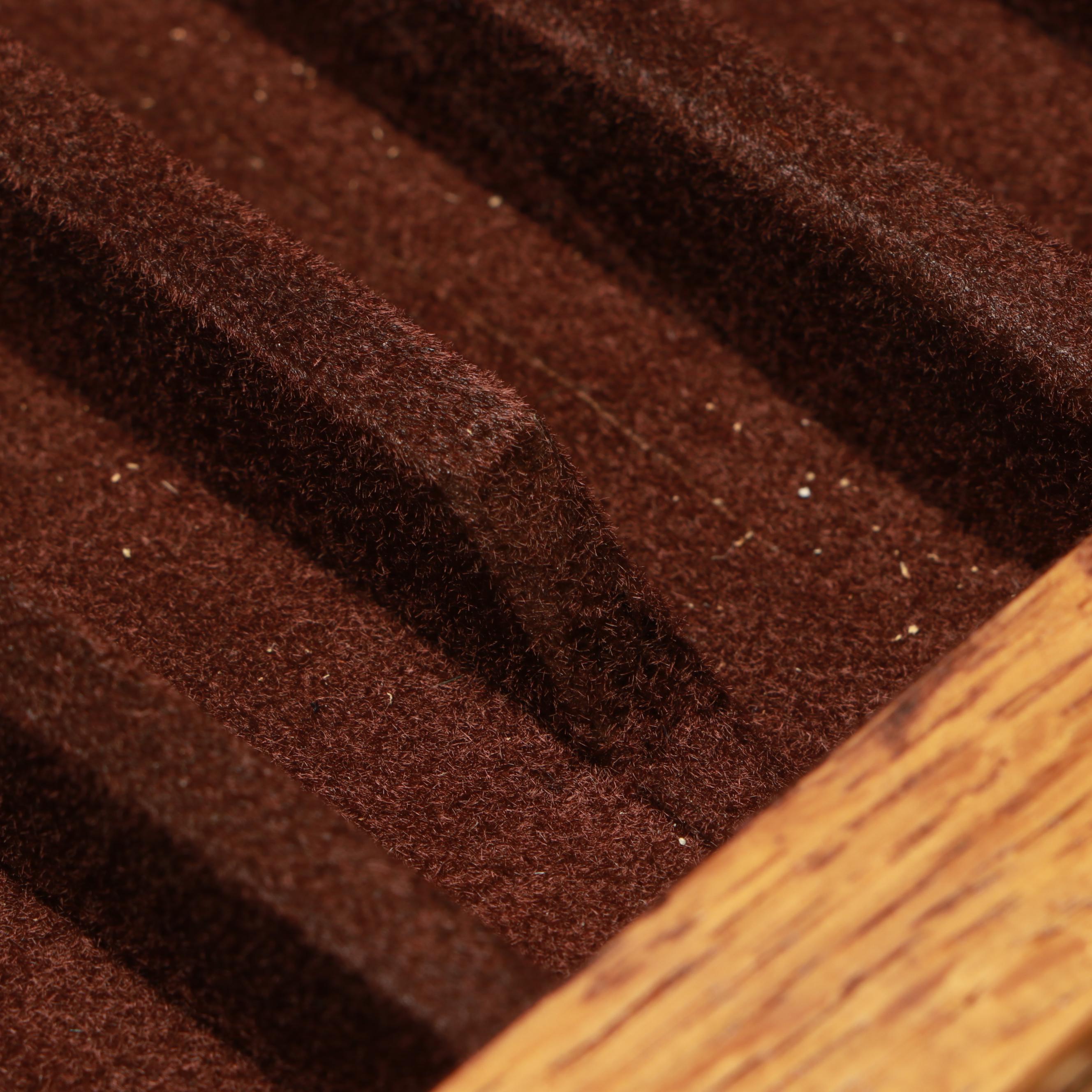 Oak Four-Drawer Pen Display Case