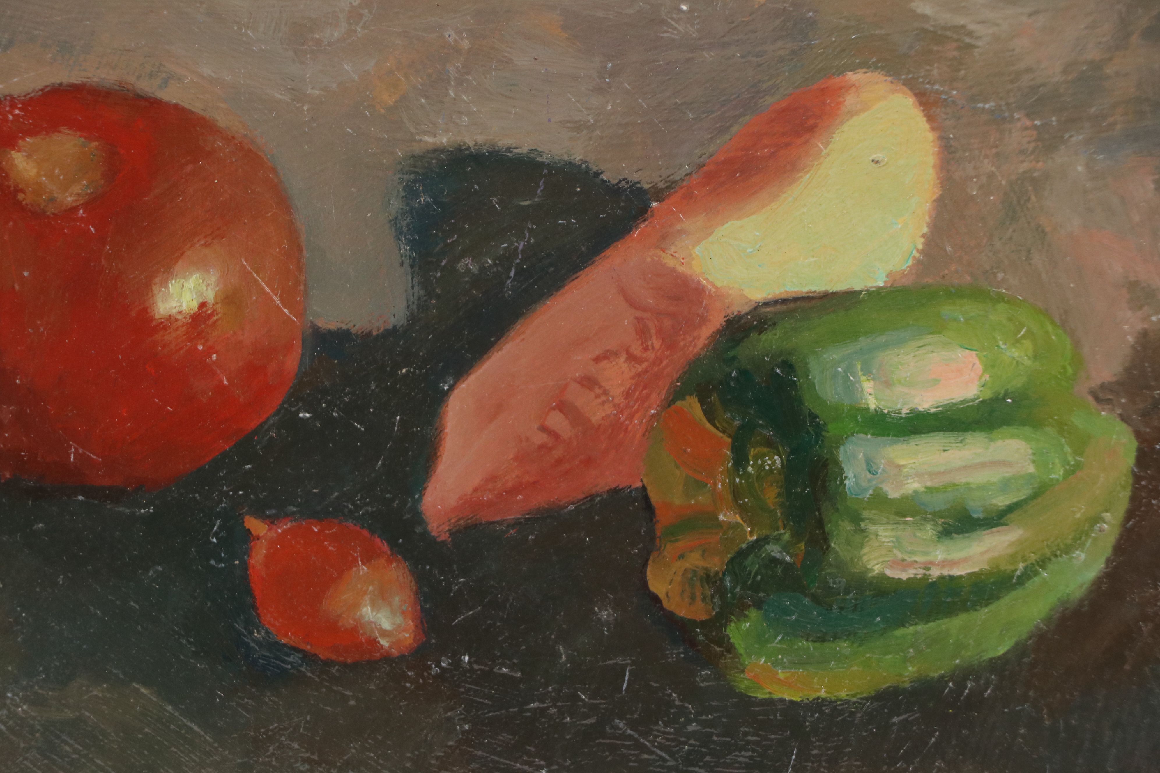 Bernard Lennon Oil Painting "Garden Still Life," 20th Century