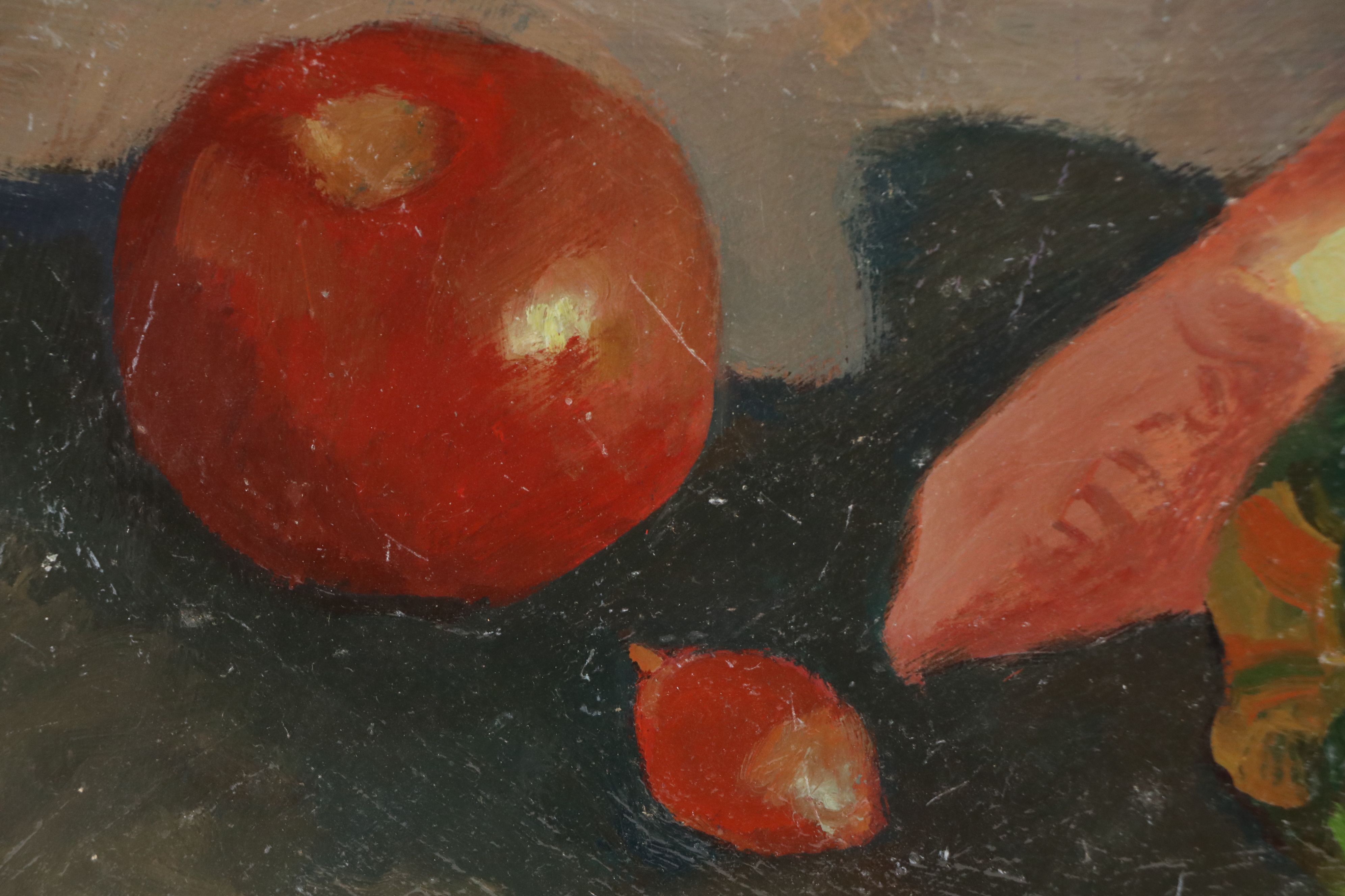 Bernard Lennon Oil Painting "Garden Still Life," 20th Century