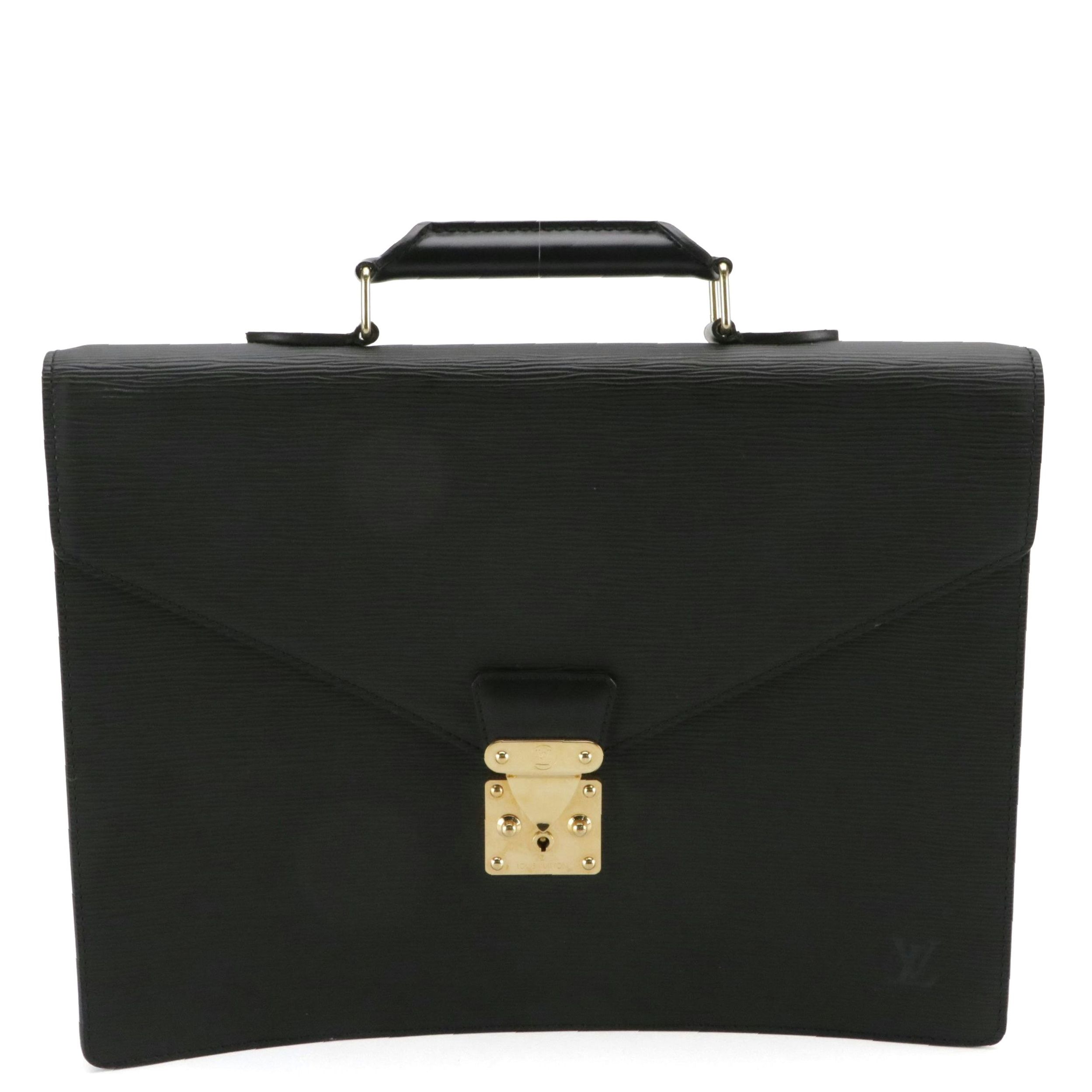 Louis Vuitton Serviette Ambassadeur Business Bag in Epi and Smooth Leather