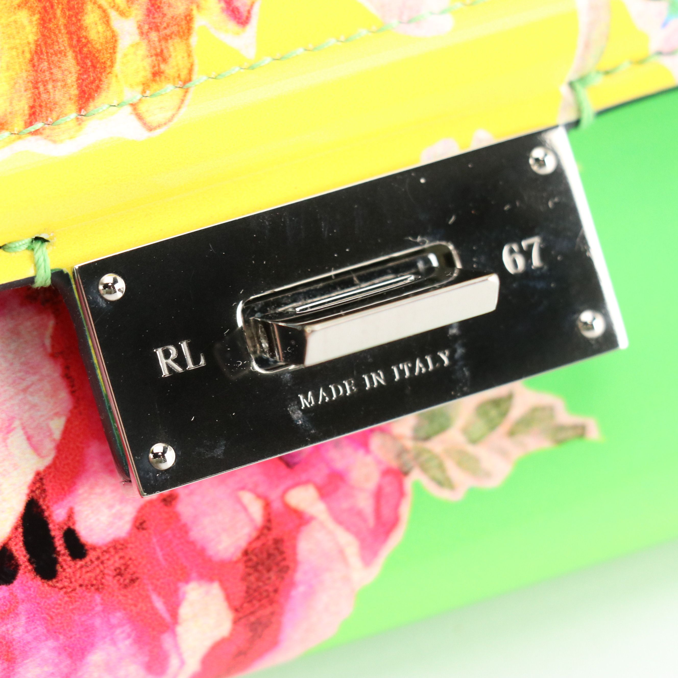 Ralph Lauren Continental Flap Wallet in Floral Print Patent Leather