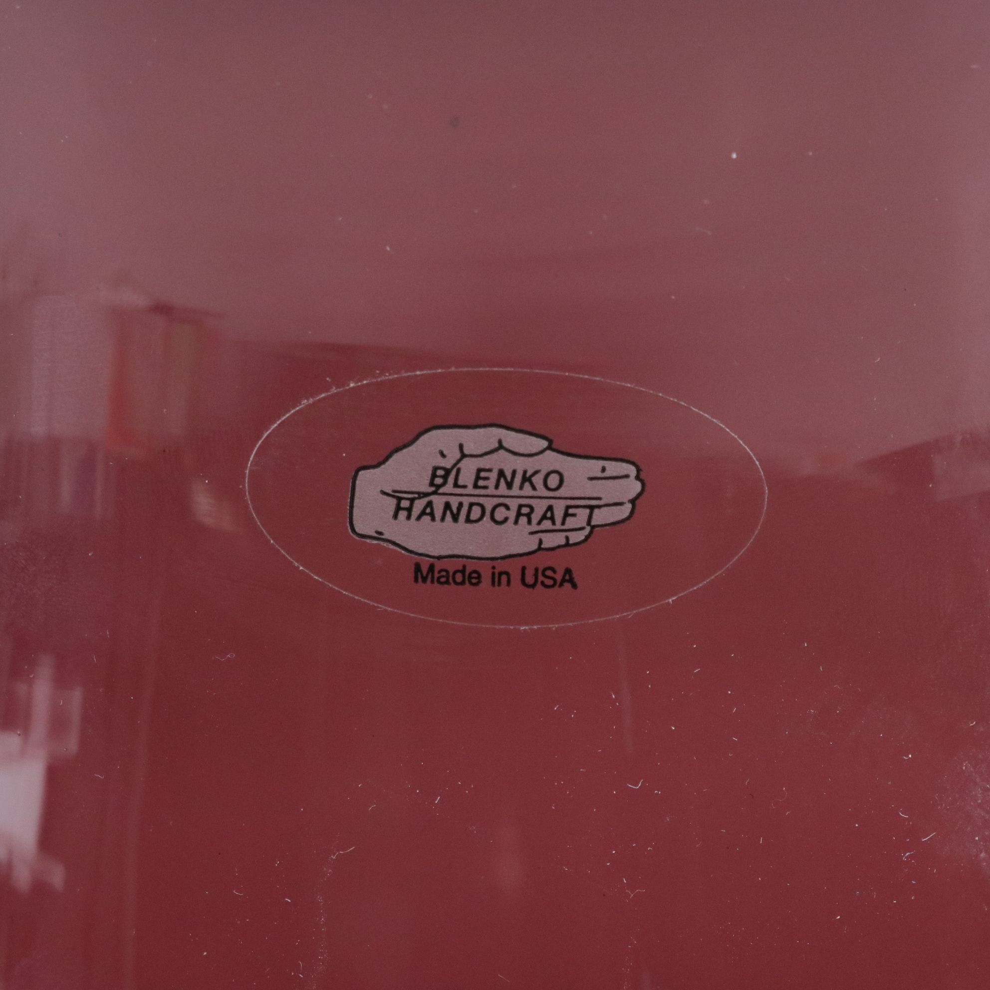 Blenko Amethyst Hand Blown Glass Pitcher