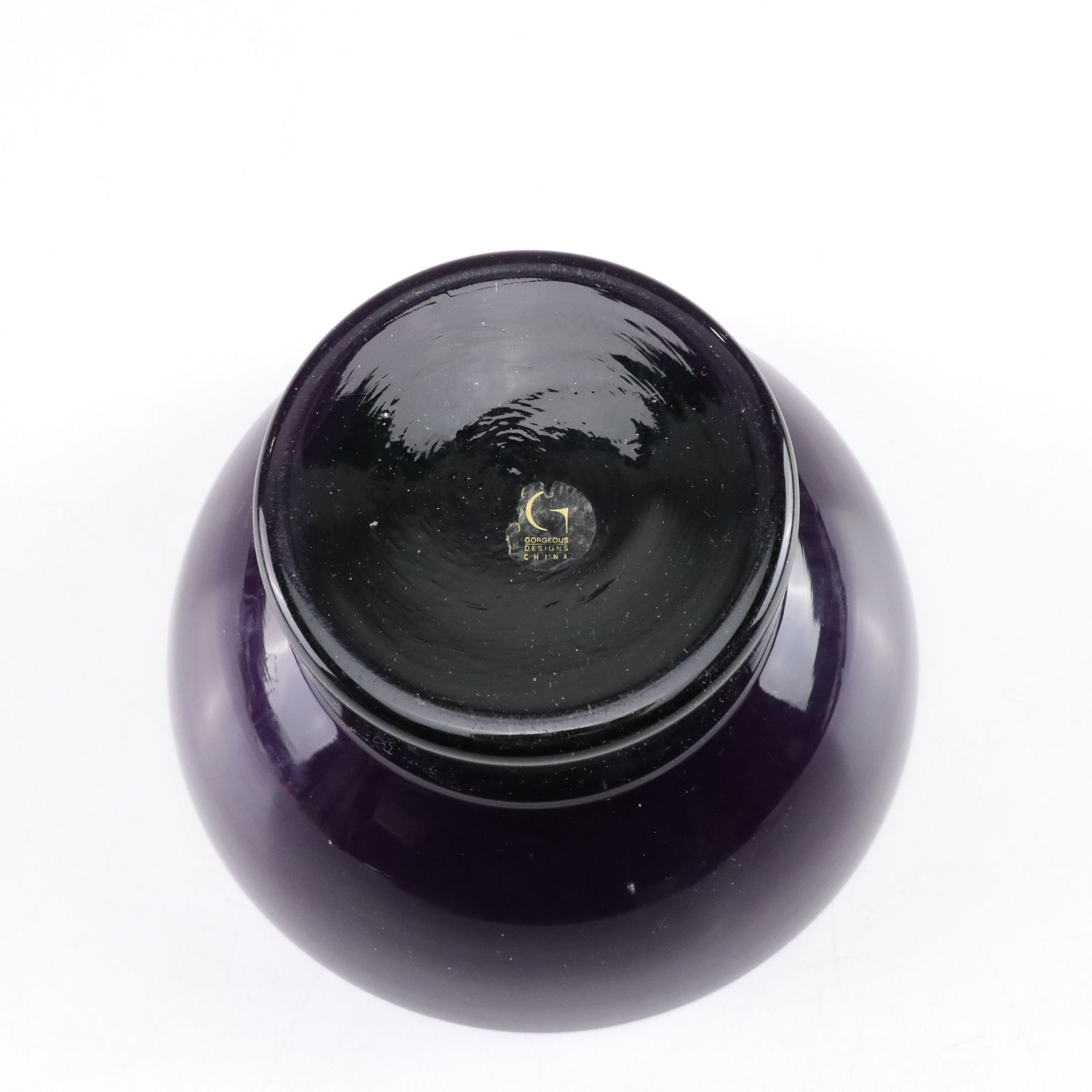 Amethyst Spiral Neck Vase, Lime Green Donut Glass Decanter, Crackle Glass & More