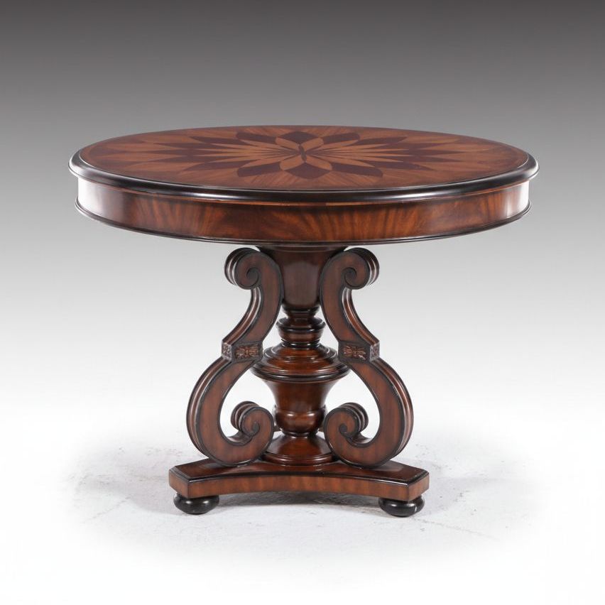 Maitland-Smith Mahogany Regency Style Center Table