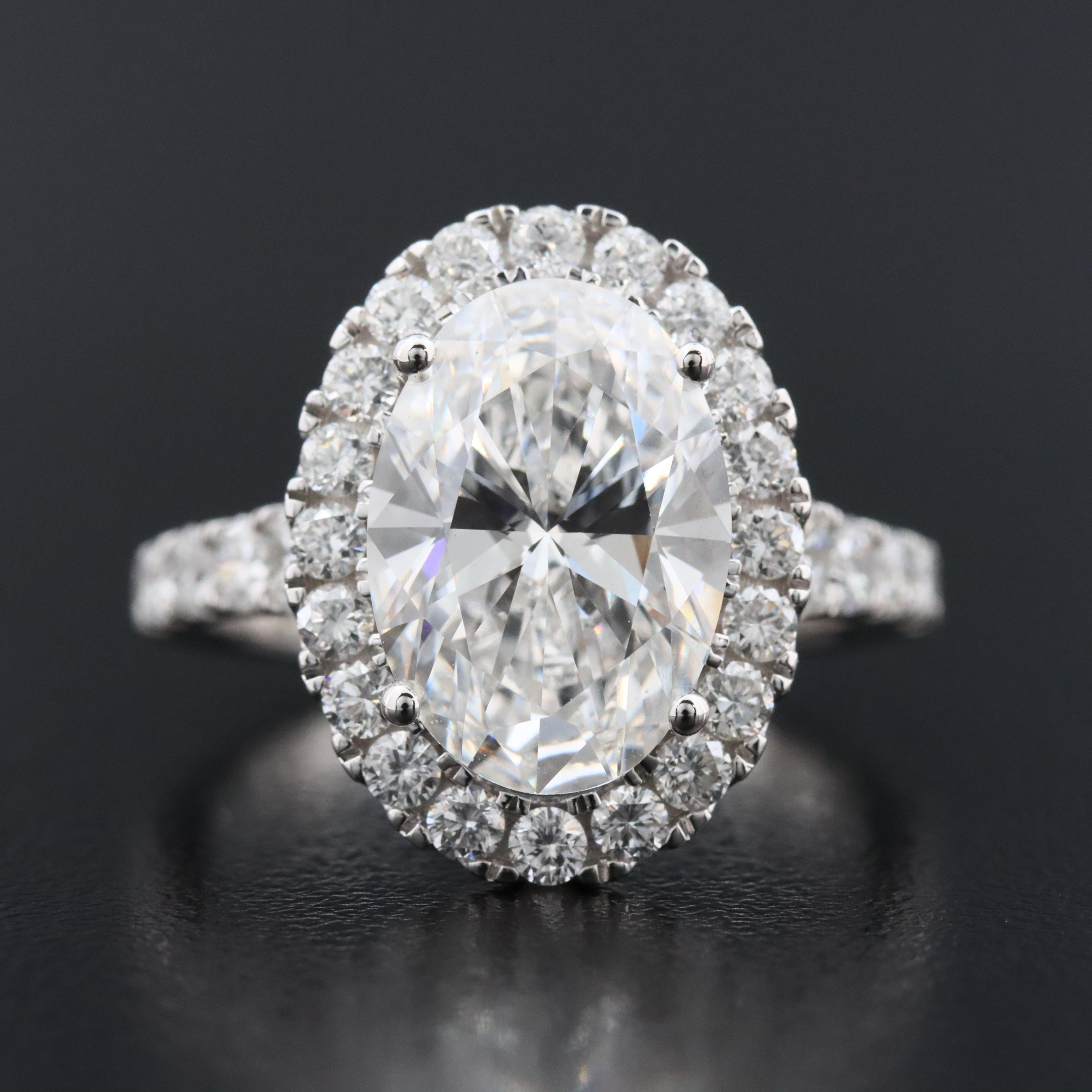 14K 4.98 CTW Lab Grown Diamond Ring