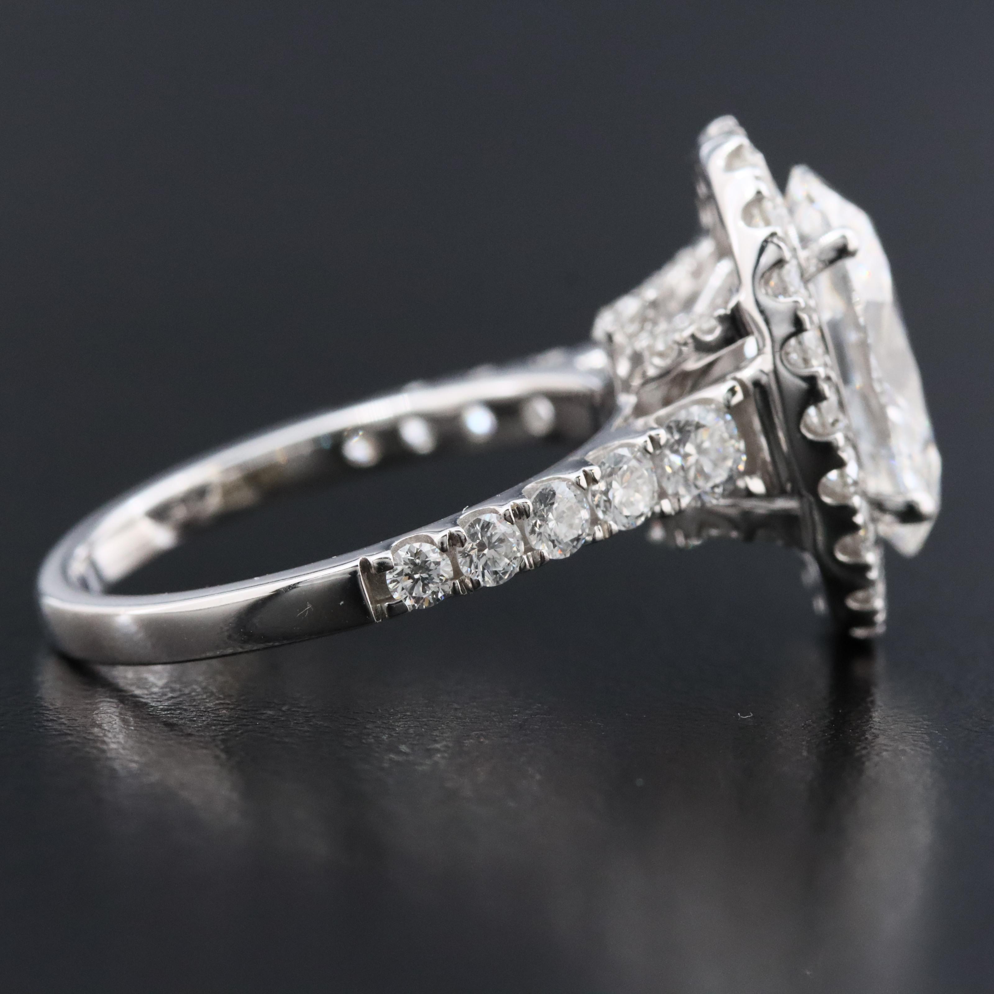 14K 4.98 CTW Lab Grown Diamond Ring