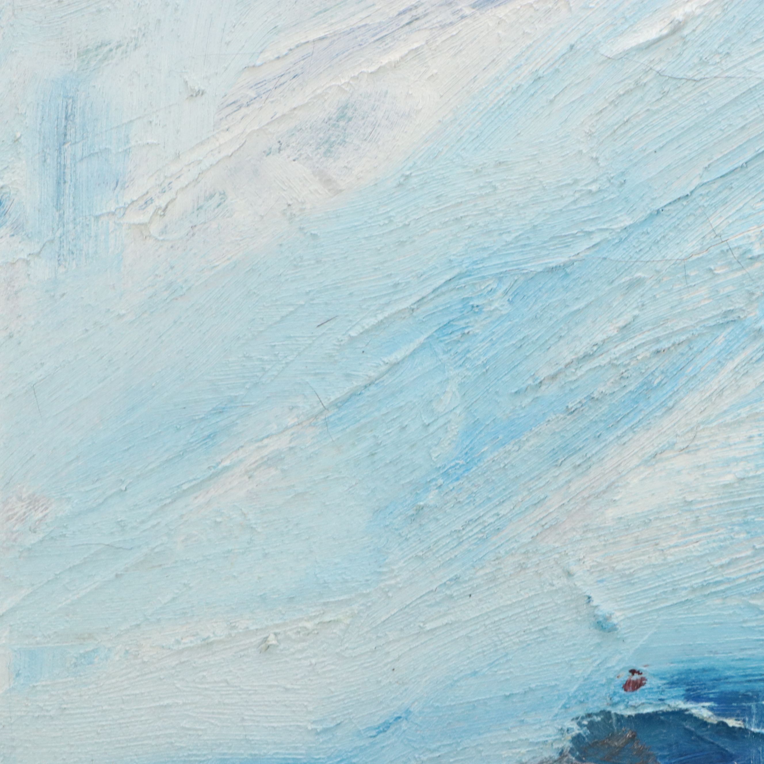 Jack Meanwell Oil Painting "Castle Tower," 1989