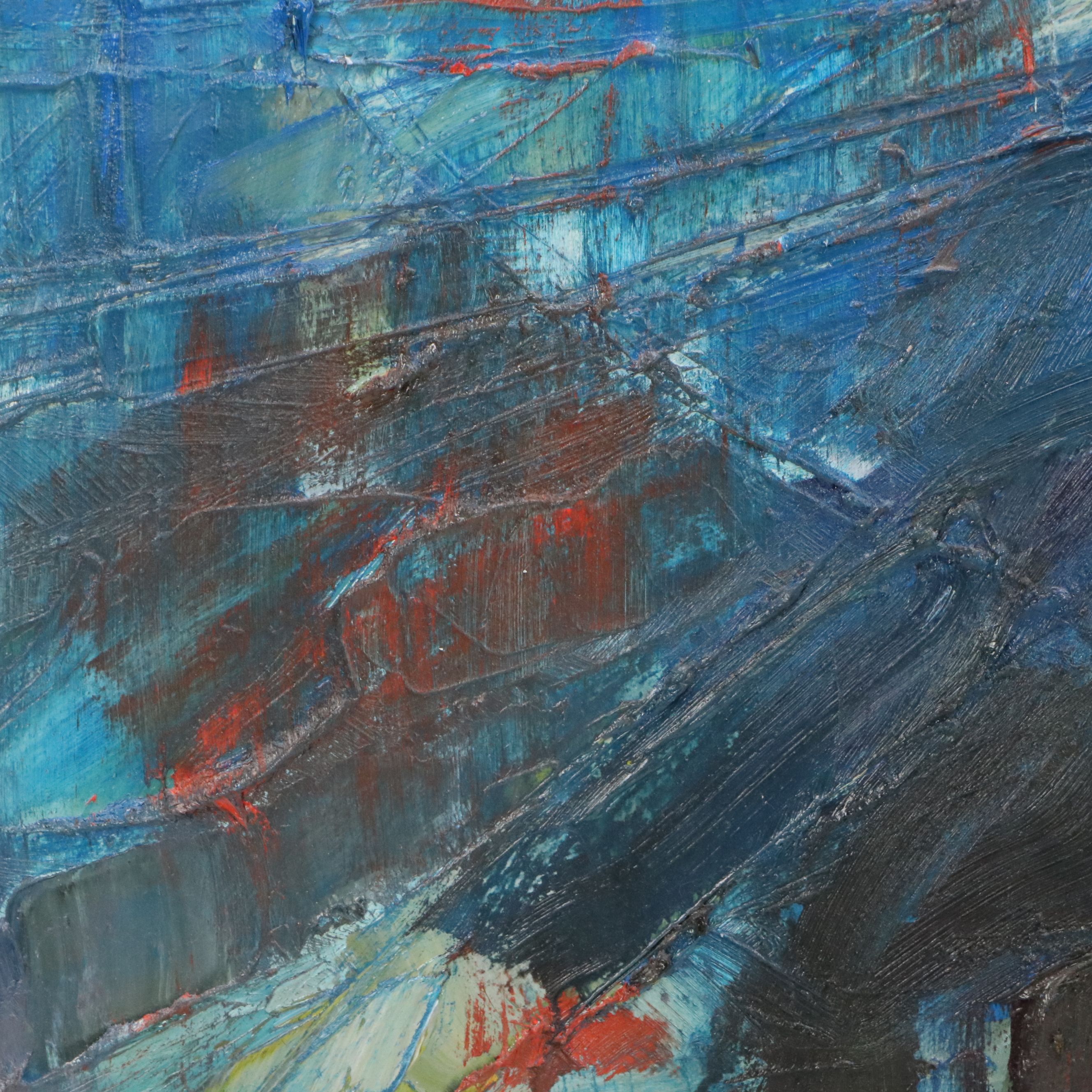 Jack Meanwell Oil Painting "Castle Tower," 1989