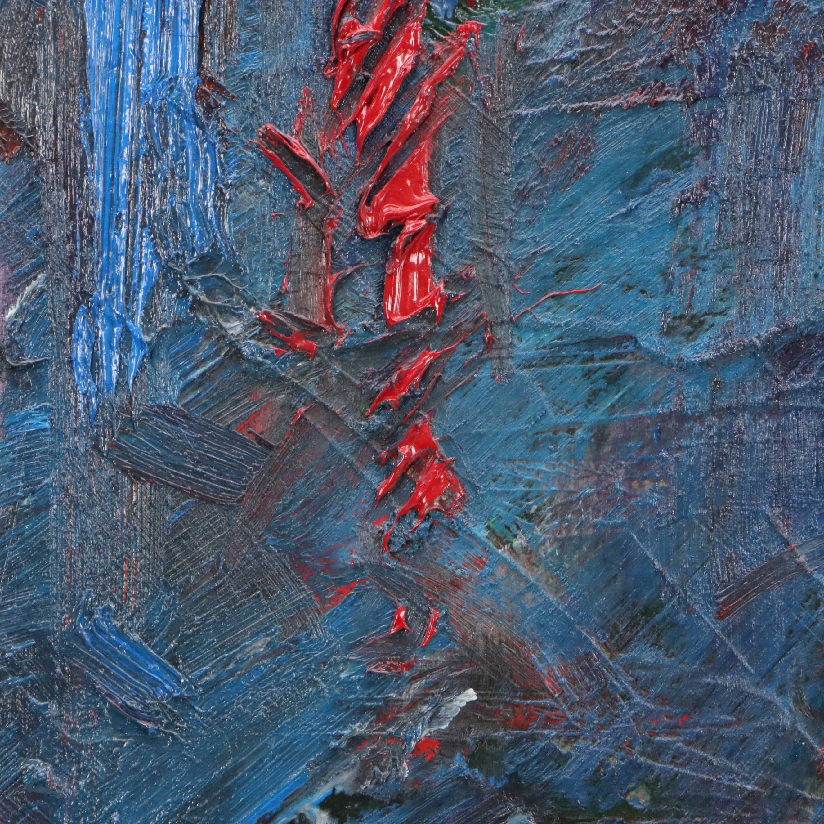 Jack Meanwell Oil Painting "Castle Tower," 1989