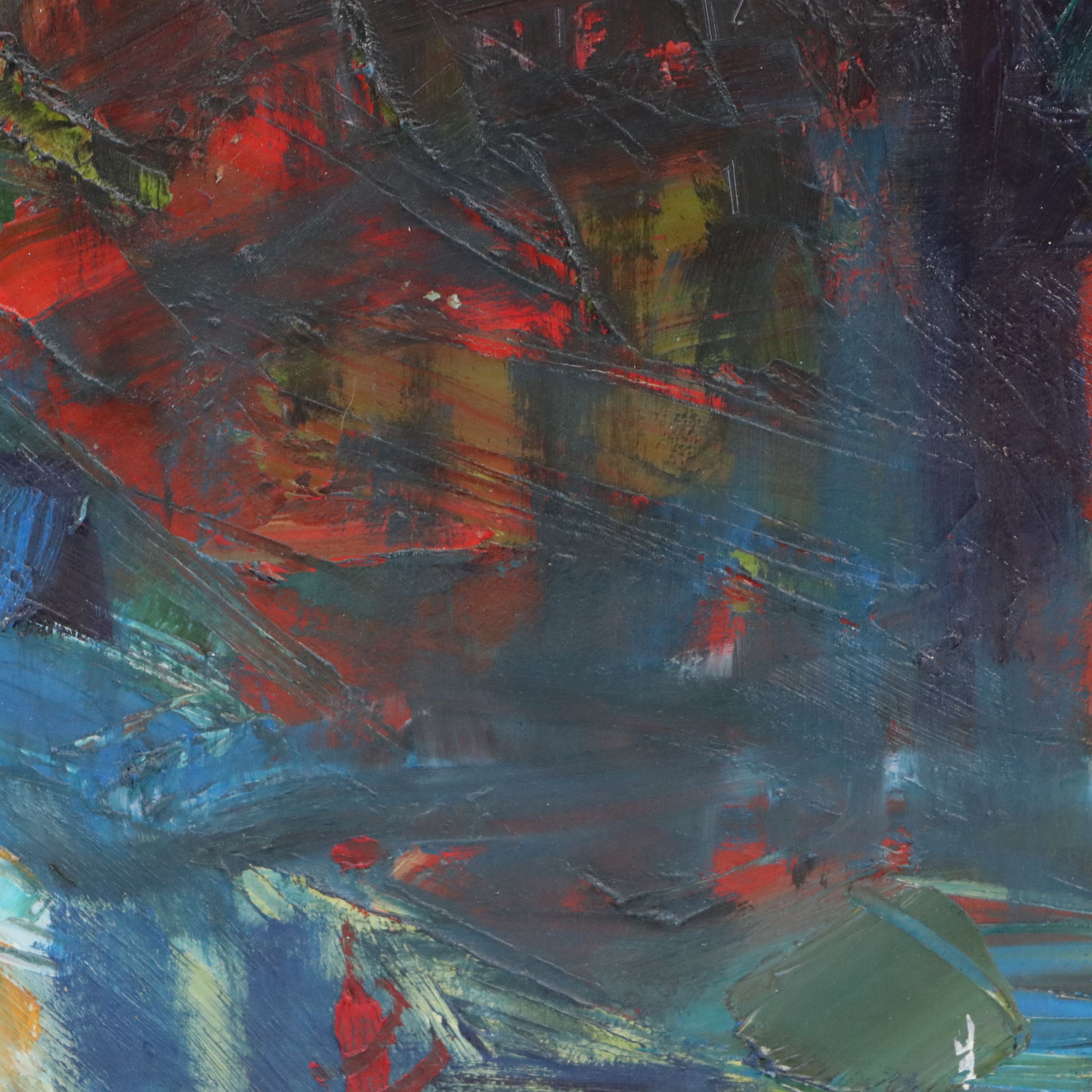 Jack Meanwell Oil Painting "Castle Tower," 1989